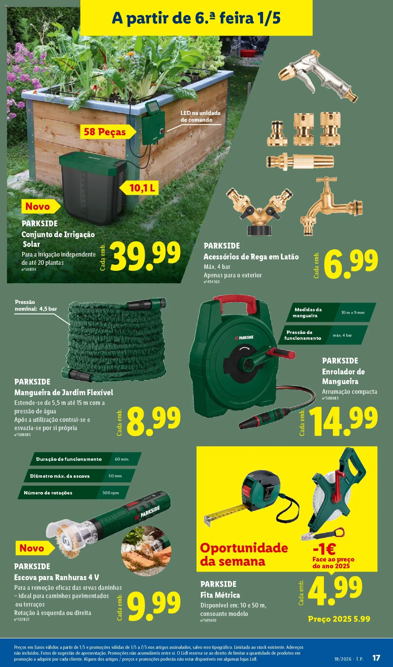 Lidl Novidades │ válido de 27.04.2026 | Página: 17 | Produtos: Agua, Mangueira