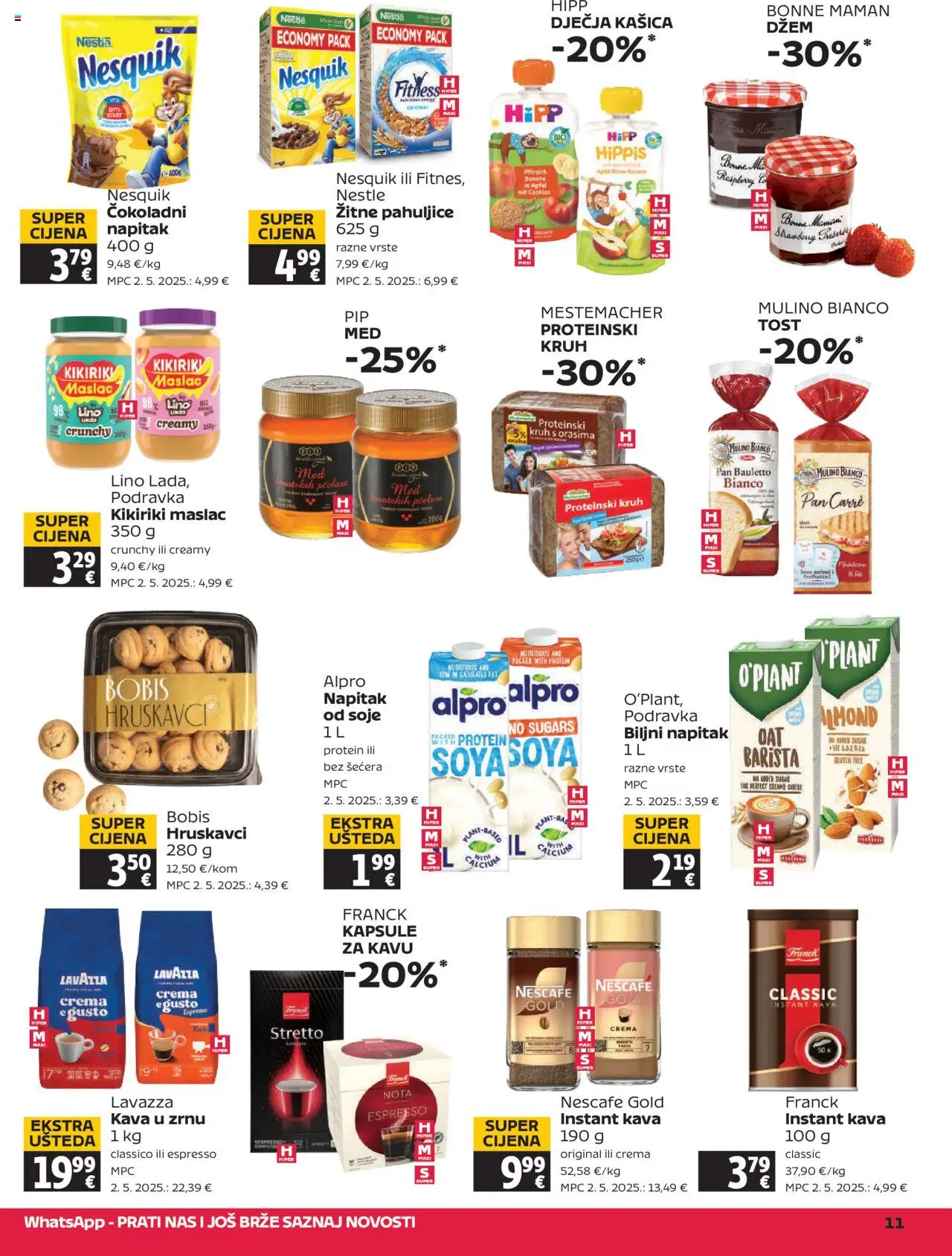 Tommy katalog | vrijedi od 07.08.2025 | Stranica: 11 | Proizvodi: Nescafe, Kava, Podravka, Pahuljice
