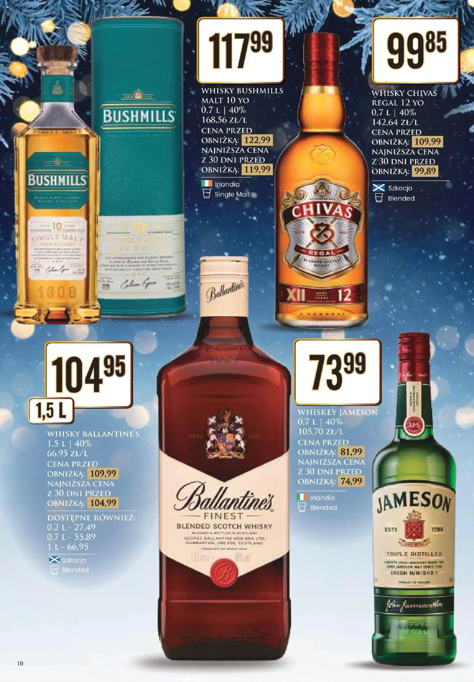 Dino Gazetka alkoholowa od 27.12.2025 | Strona: 10 | Produkty: Chivas Regal, Jameson, Whisky Chivas Regal, Regał