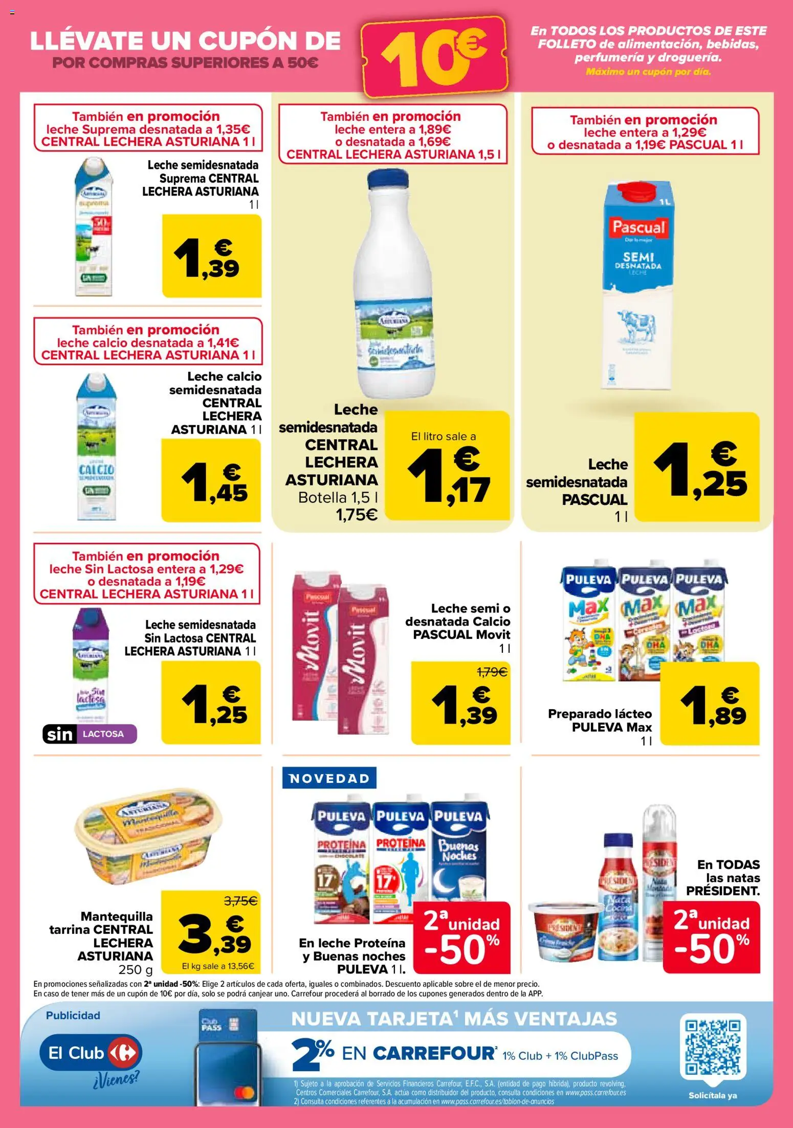 Carrefour folleto │ válido desde el 14.11.2025 | Página: 17 | Productos: Leche sin lactosa, Leche entera, Leche, Συσκευή ροής