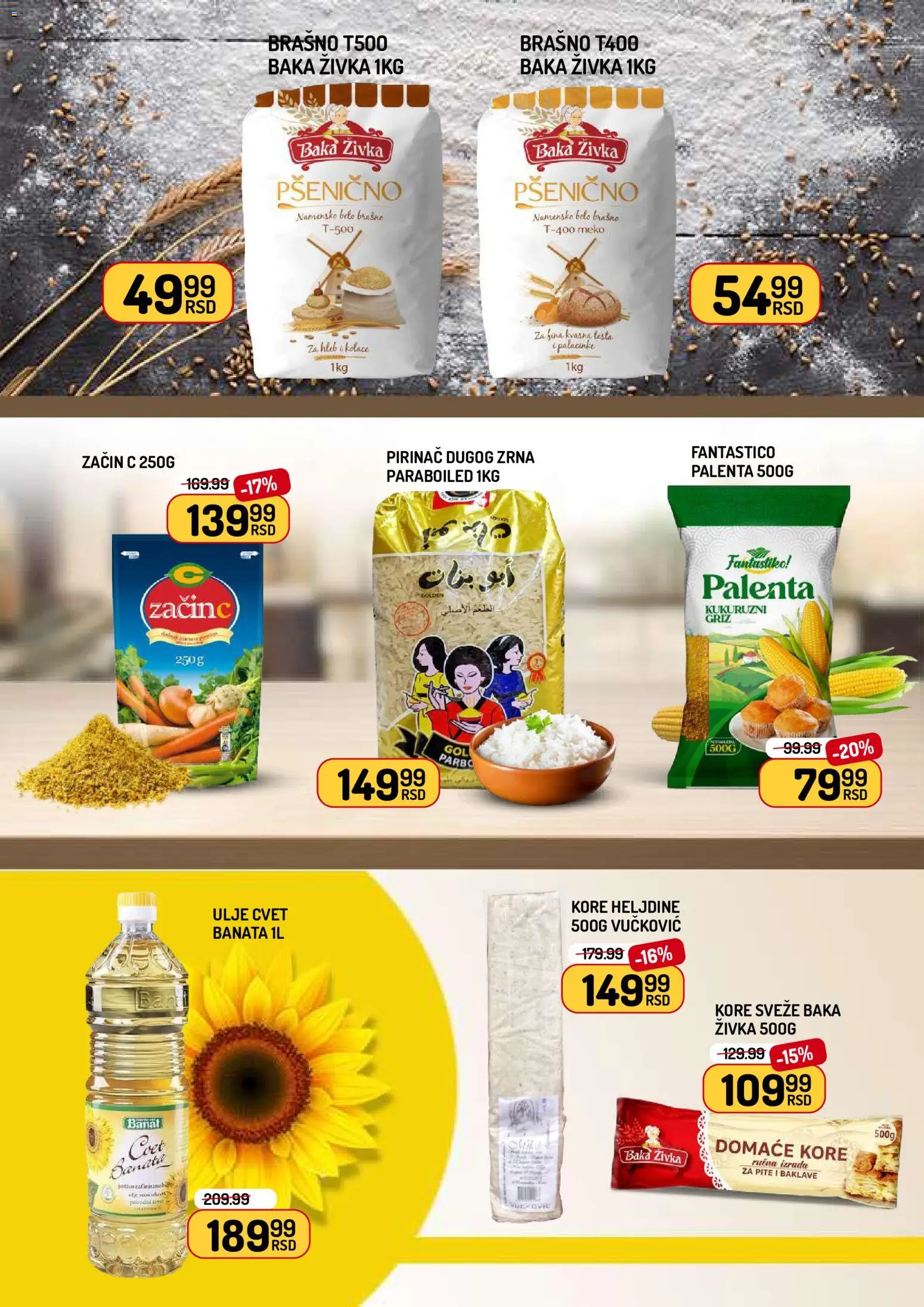 Aman katalog - važi od 17.04.2026 | Strana: 8 | Proizvode: Palenta, Brašno, Ulje, Pirinač