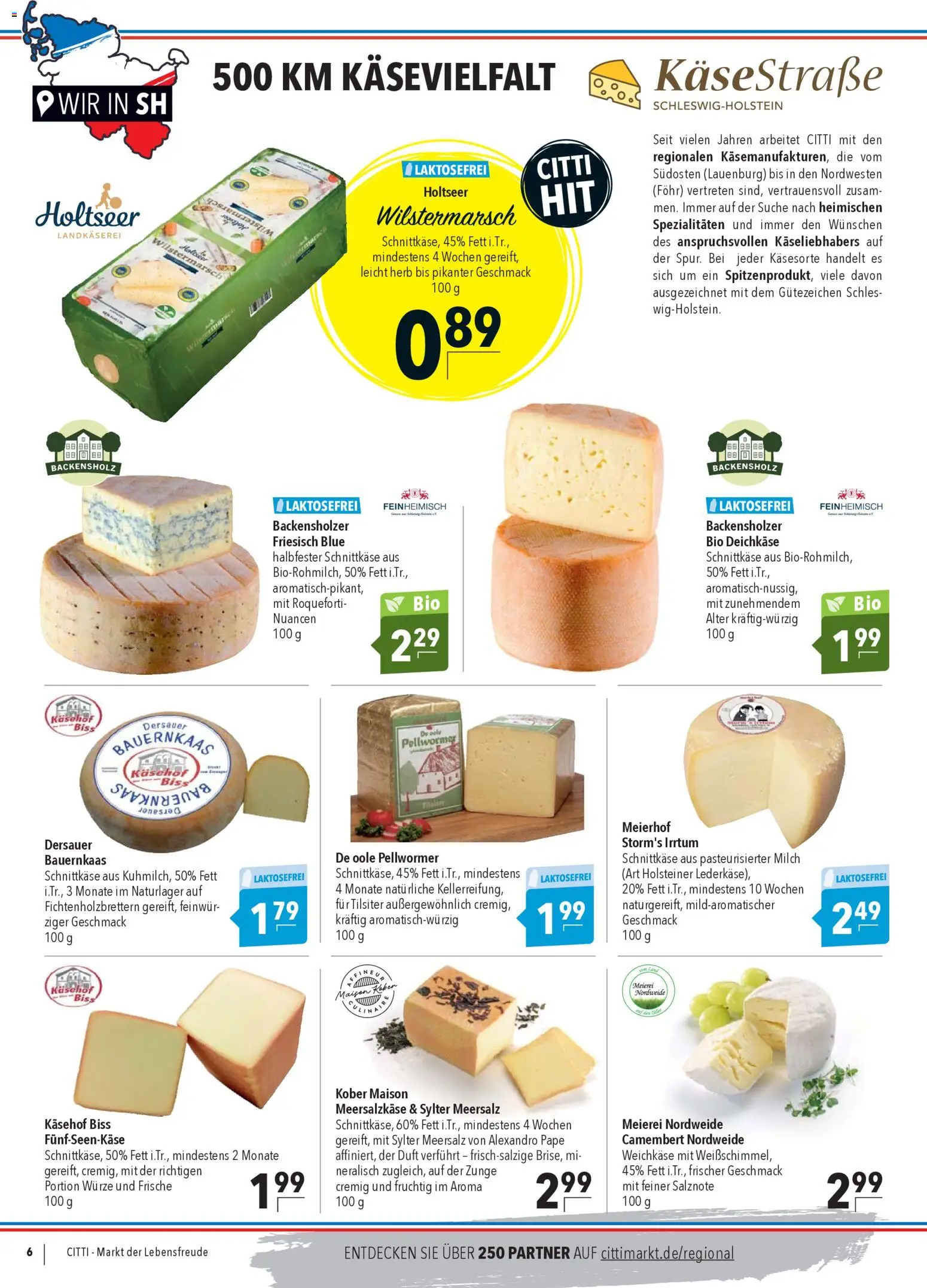 CITTI Markt Wir in Schleswig-Holstein – gültig ab 19.11.2025 | Seite: 6 | Produkte: Milch, Duft