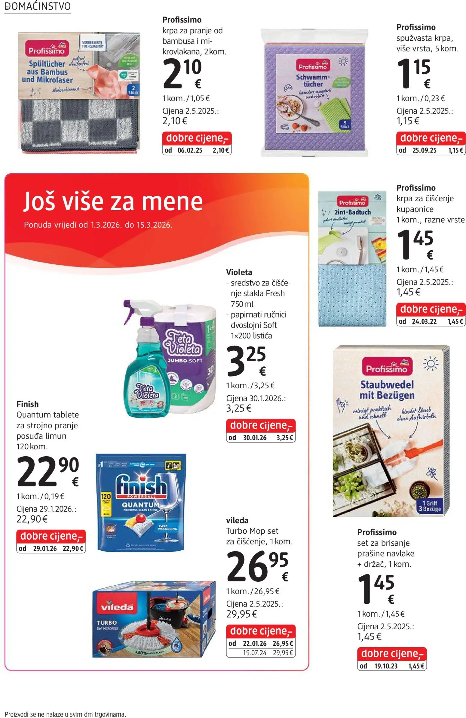 DM katalog | vrijedi od 01.03.2026 | Stranica: 36 | Proizvodi: Feta, Krpa, Mop, Limun