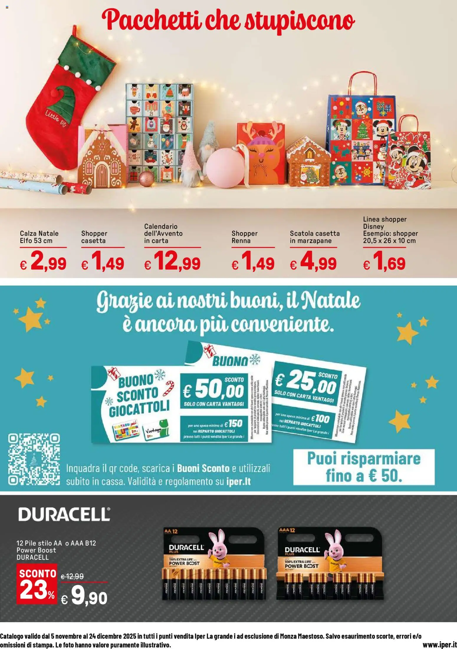 Volantino Iper del 05.11.2025 | Pagina: 64 | Prodotti: Pile, Scatola