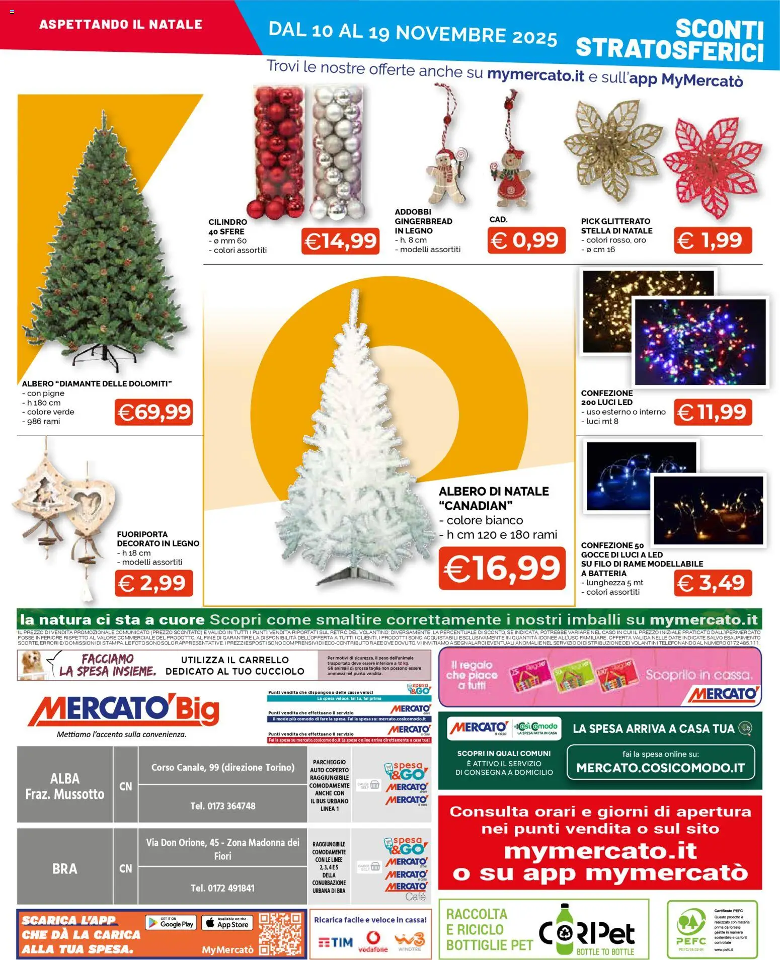 Volantino Mercatò del 10.11.2025 | Pagina: 24 | Prodotti: Albero di natale, Carrello, The, Batteria