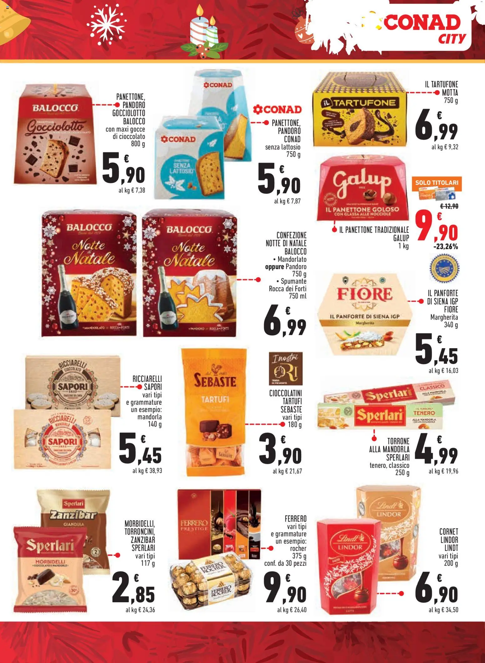 Volantino Conad del 15.12.2025 | Pagina: 3 | Prodotti: Nocciole, Pandoro, Panettone, Cioccolatini
