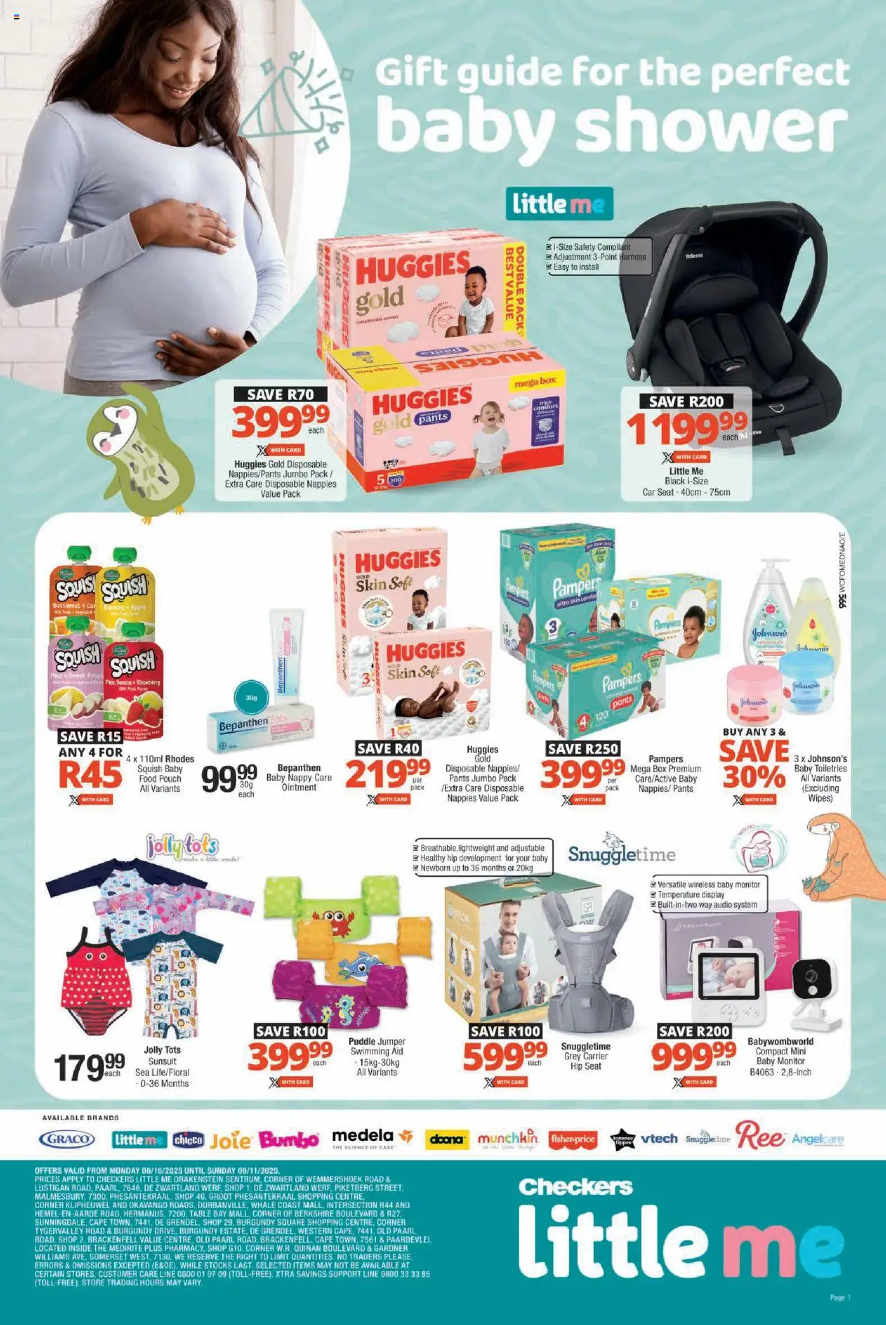New Checkers catalogue – valid from 06.10.2025 | Page: 1 | Products: Pants, Monitor, Baby food, Nappies
