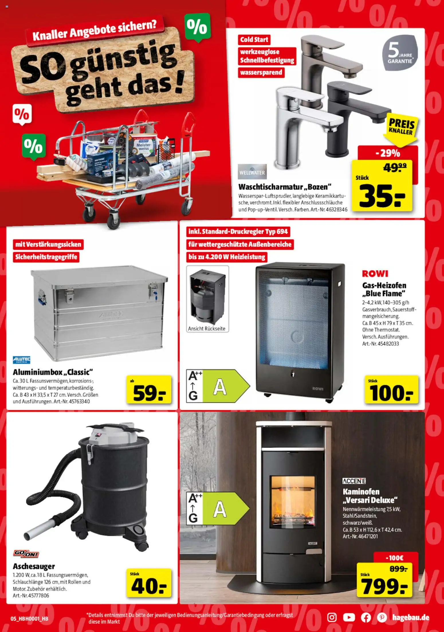 Hagebau Prospekt 	 – gültig ab 03.01.2026 | Seite: 5 | Produkte: Kaminofen