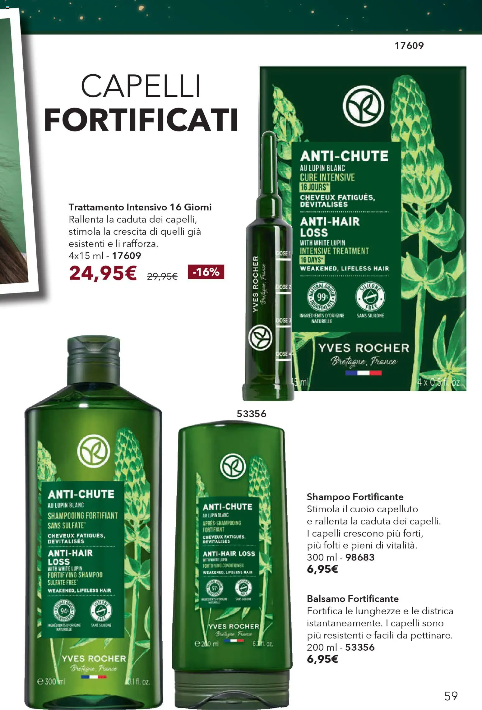 Volantino Yves Rocher del 29.11.2025 | Pagina: 59 | Prodotti: Shampoo, Balsamo