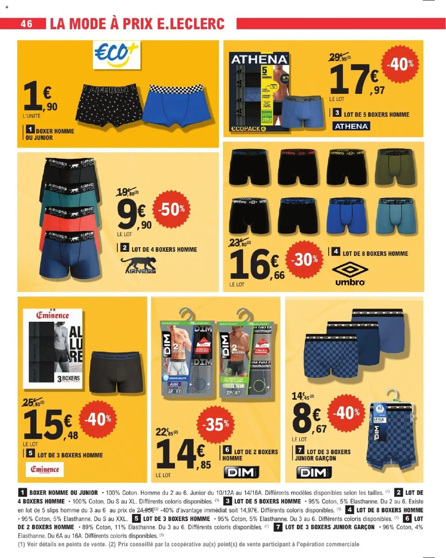 {H1} | Page: 46 | Produits: Slips