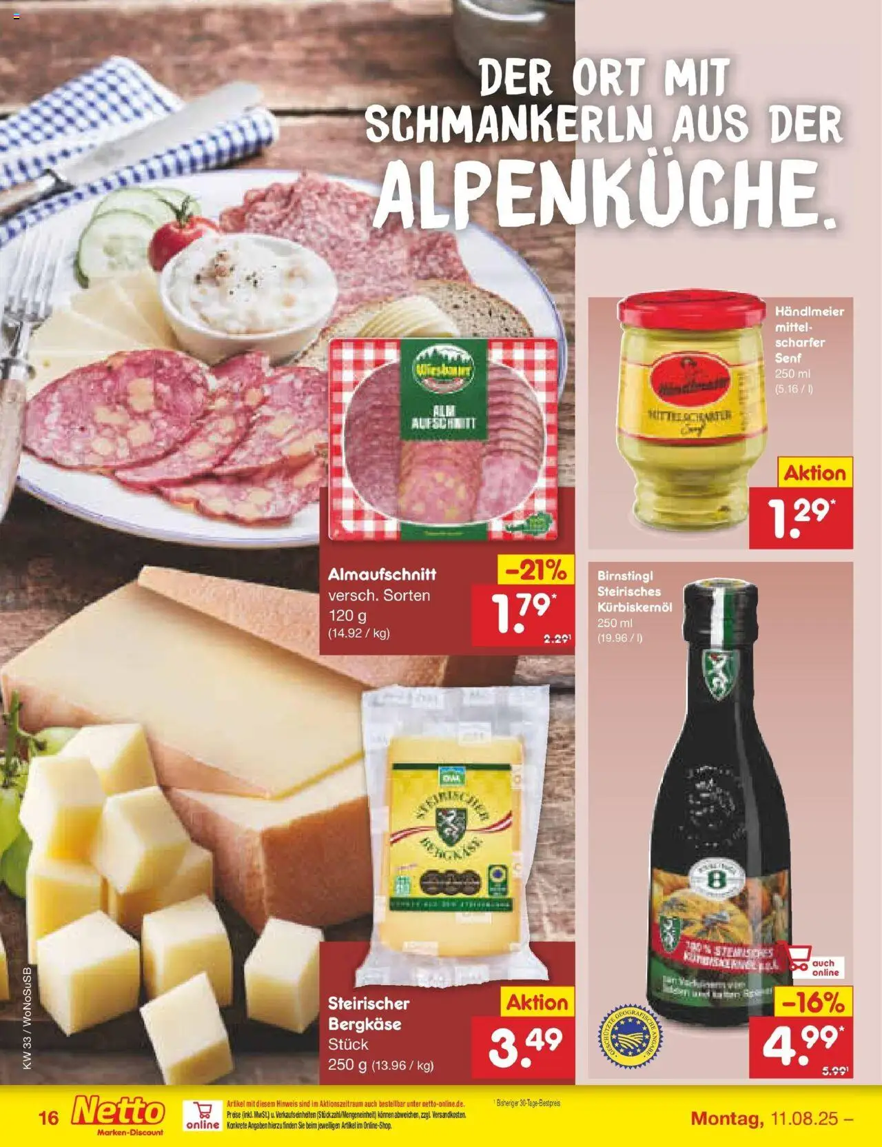 Netto Marken-Discount prospekt Lahnau	 - gültig ab dem 10.08.2025 | Seite: 22 | Produkte: Kürbiskernöl