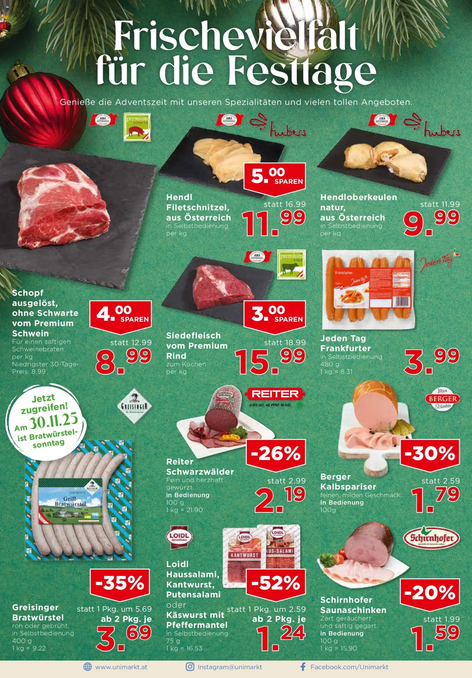 Unimarkt Nord gültig ab 26.11.2025 | Seite: 6 | Produkte: Grill, Salami