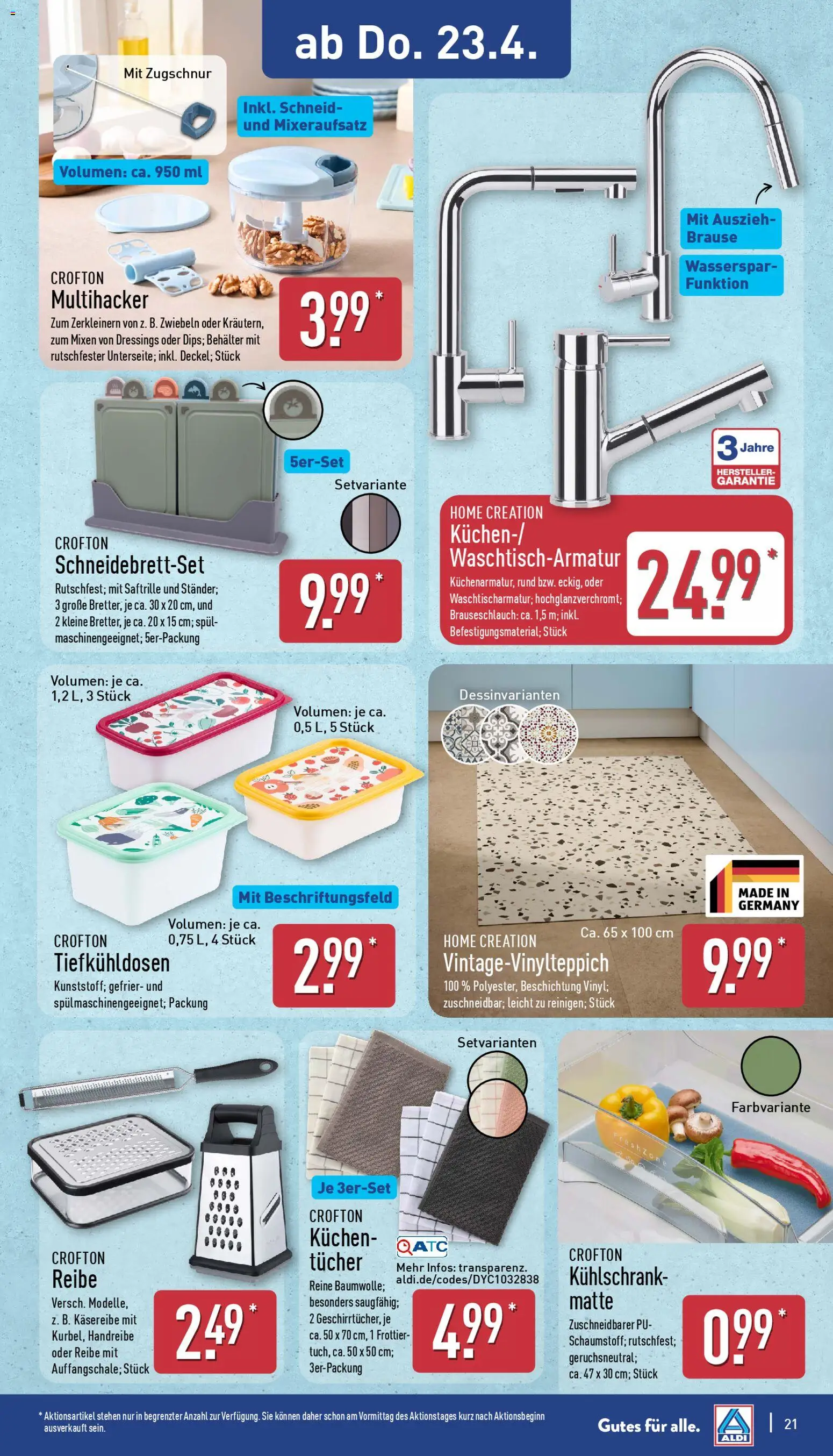 Aldi Prospekt 	 – gültig ab 20.04.2026 | Seite: 21