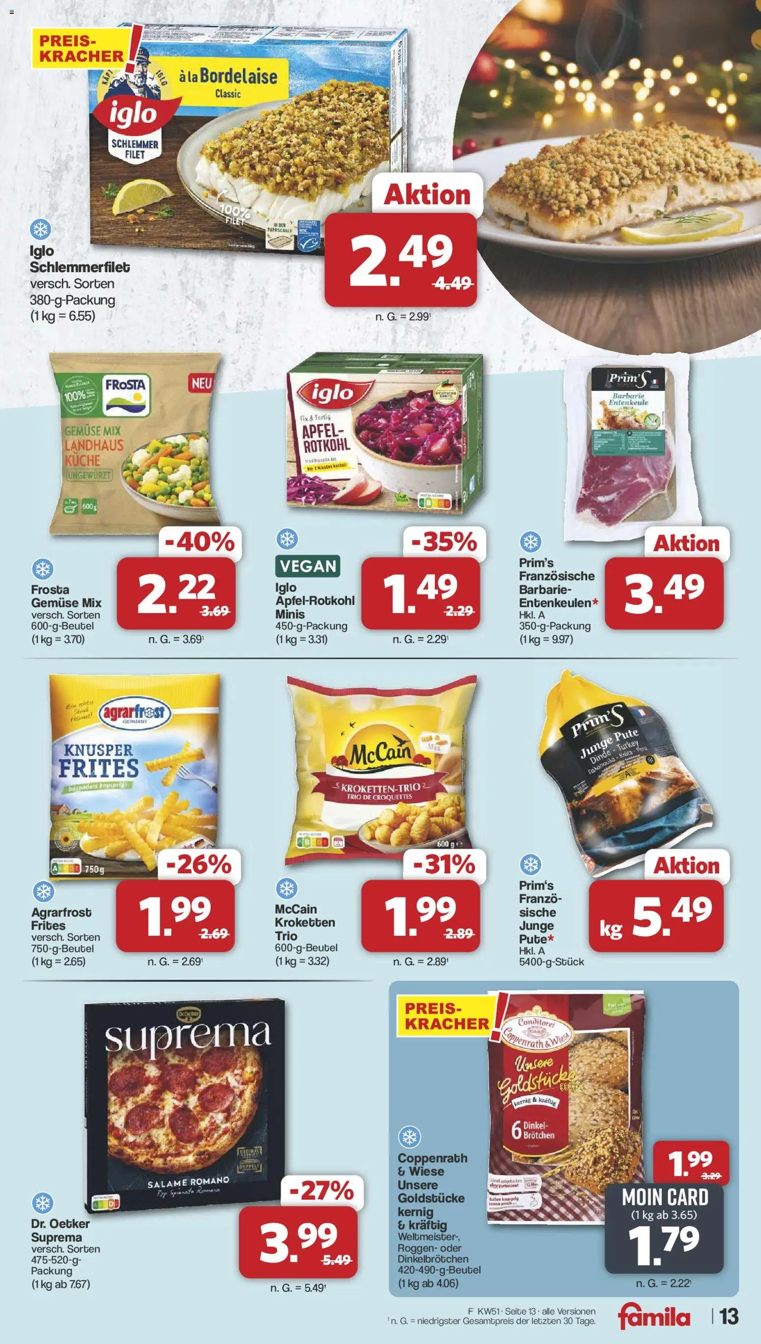 Famila Nordwest - Markt - Angebote – gültig ab 14.12.2025 | Seite: 15 | Produkte: Küche, Äpfel, Frosta, Gemüse