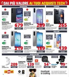 Anteprima del volantino Comet volantino valido a partire dal 05.03.2026 | Pagina: 18 | Prodotti: Xiaomi, Samsung Galaxy, Airpods, Samsung