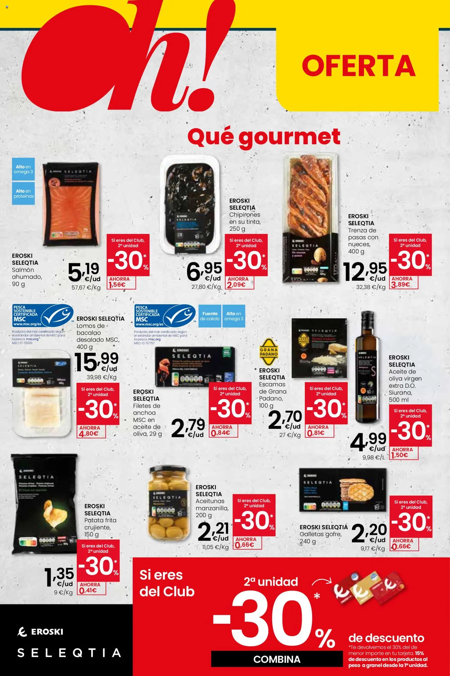 Eroski - Quieres ahorrar conmigo │ válido desde el 26.03.2026 | Página: 14 | Productos: Δοχείο φοντί, Aceite, Galletas, Peso