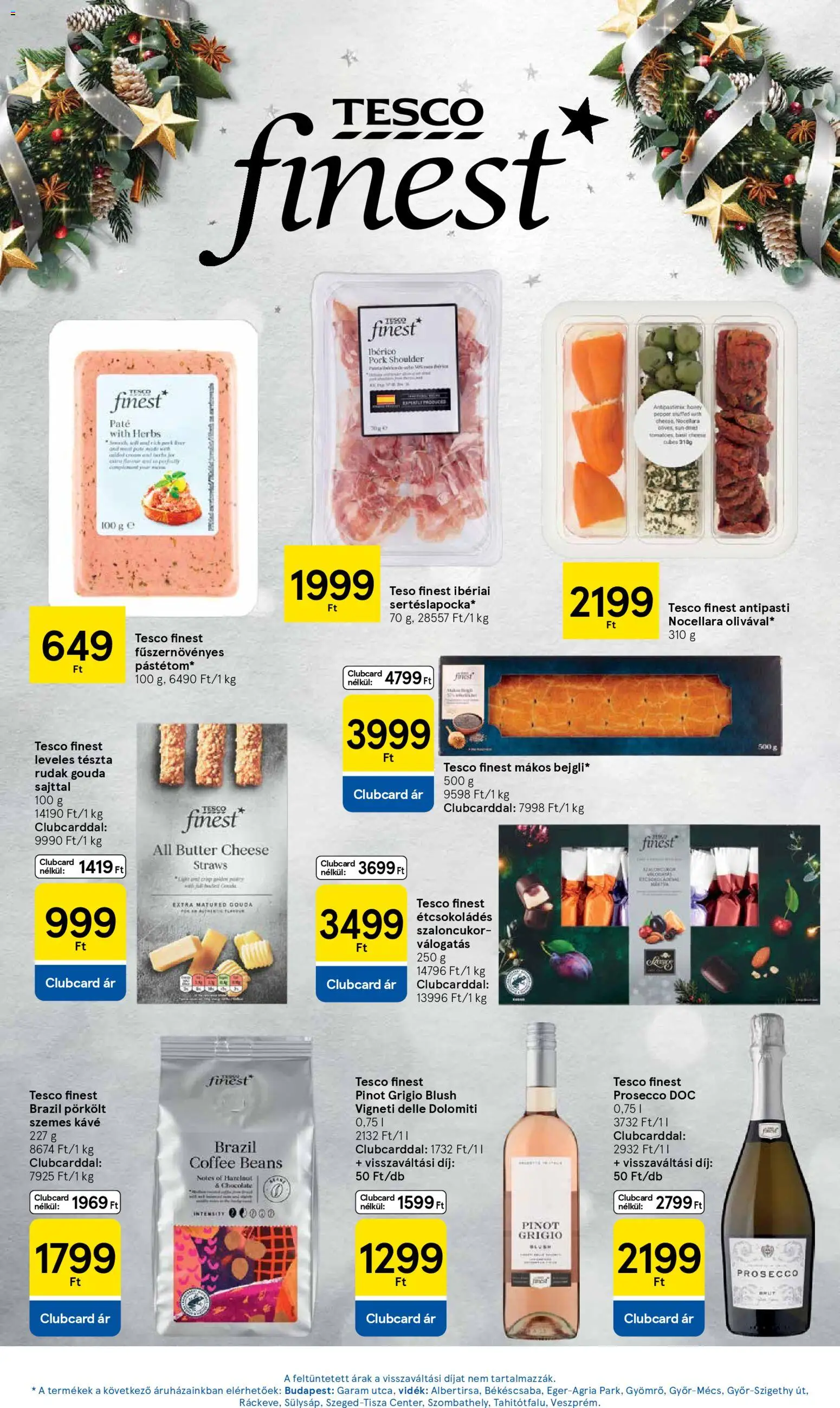 Tesco akciós ujság - amely érvényes a következő dátumtól: 11.12.2025 | Oldal: 5 | Termékek: Leveles tészta, Szaloncukor, Kávé, Szemes kávé