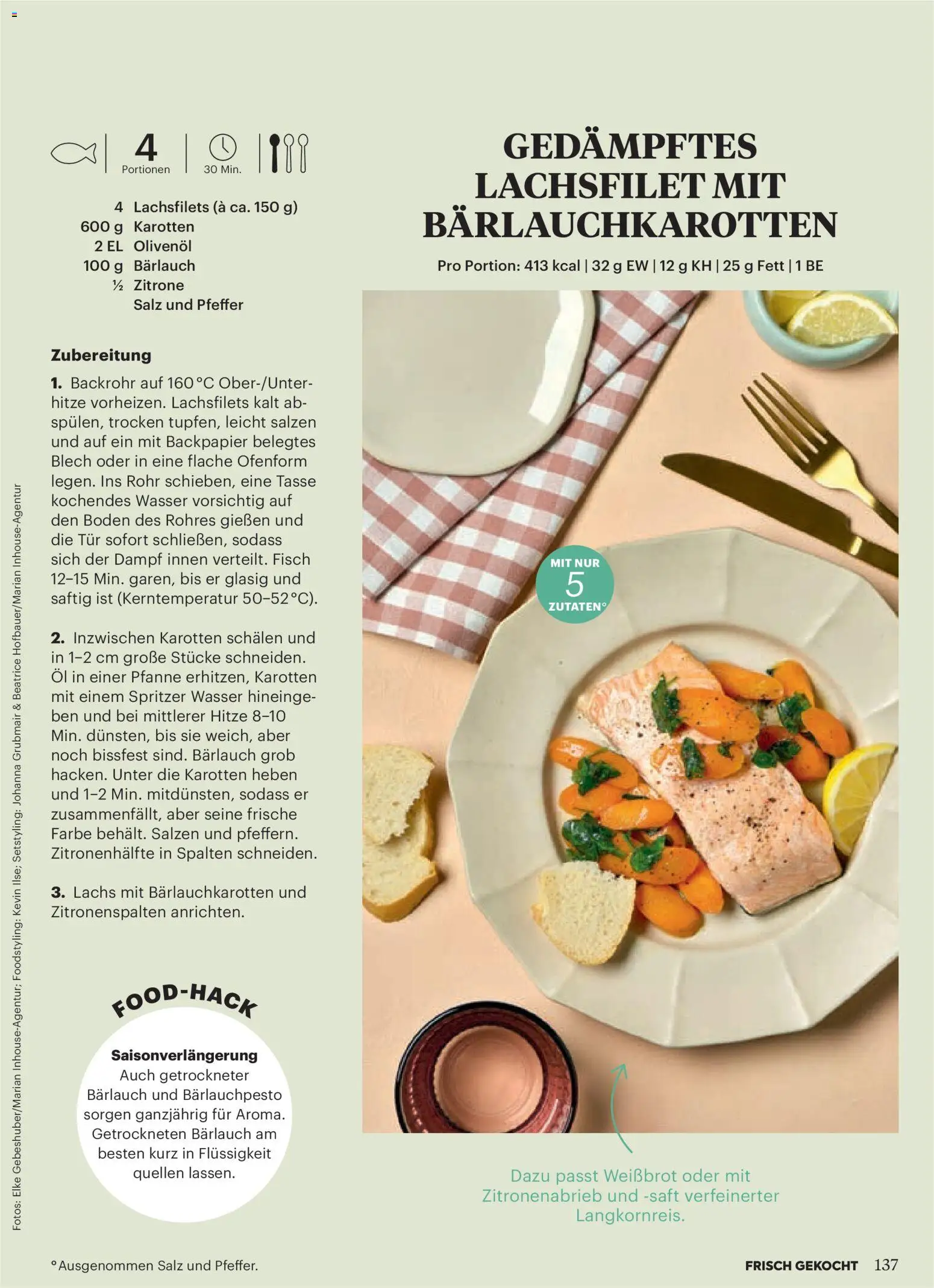 Billa  Frisch Gekocht gültig ab 01.03.2026 | Seite: 135 | Produkte: Wasser, Salz, Saft, Fisch