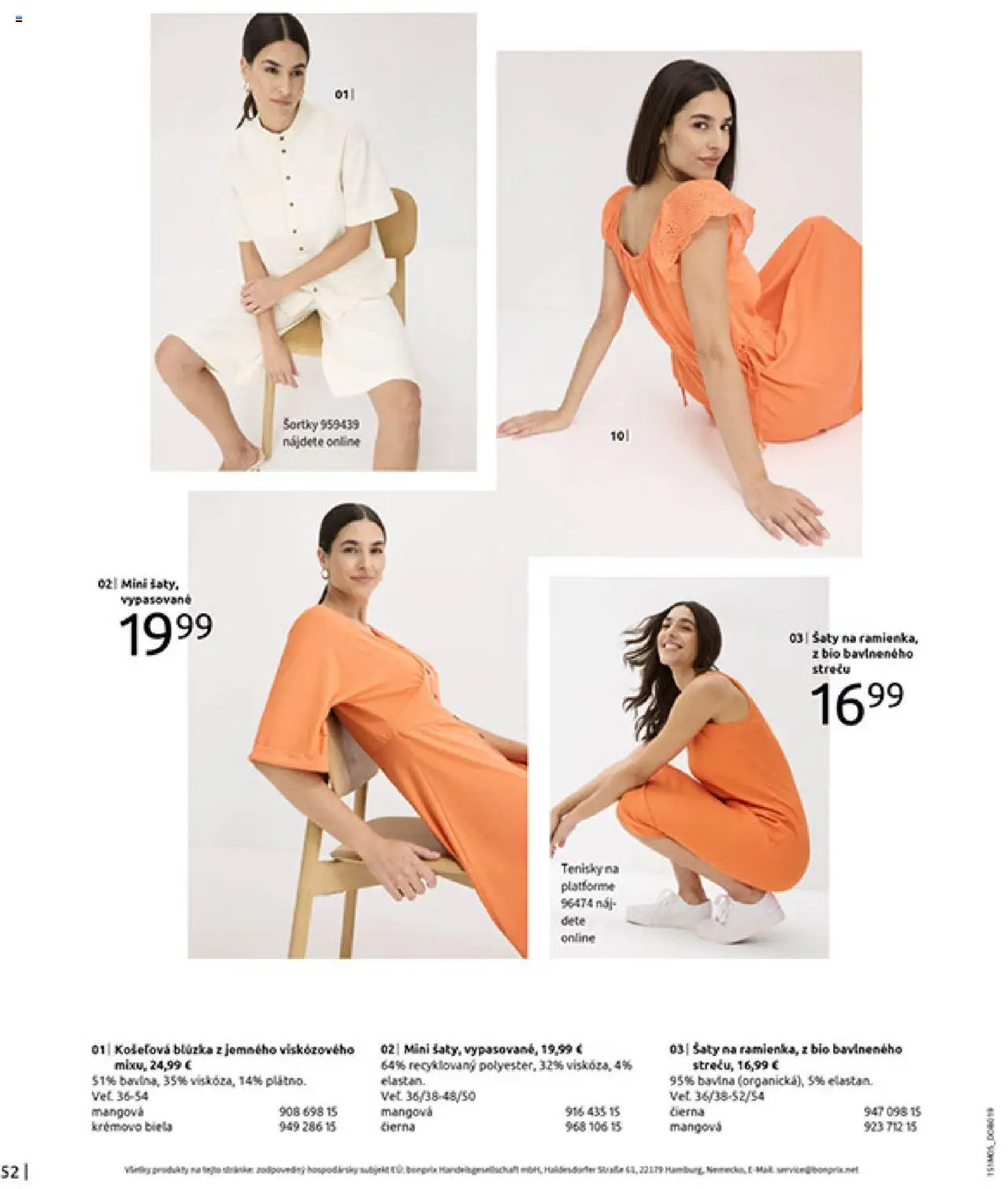 Bonprix katalóg citrusové farby │ platný od 26.05.2025 | Strana: 54 | Produkty: Šaty, Blúzka, Tenisky