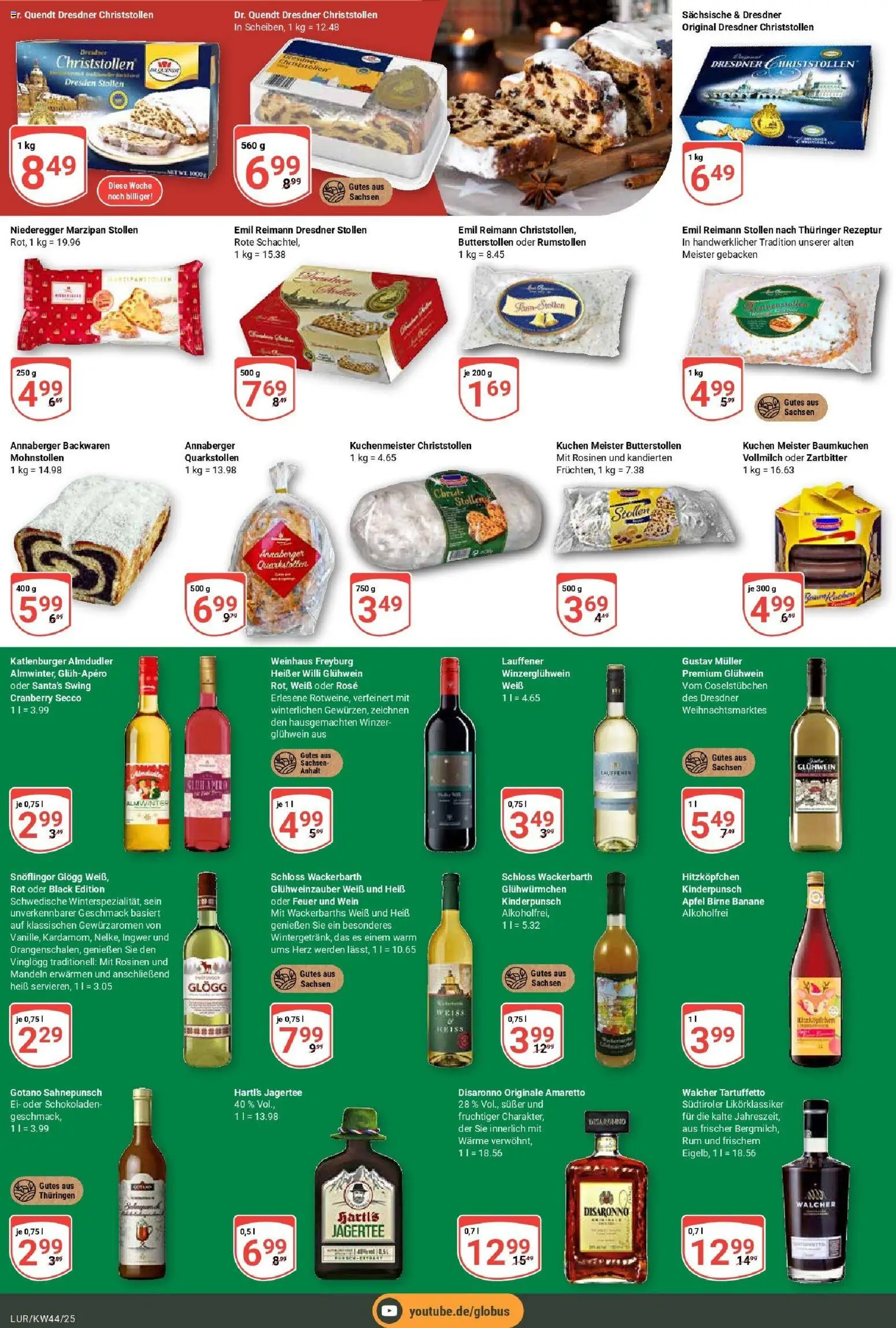 Globus prospekt Hamburg	 – gültig ab 26.10.2025 | Seite: 23 | Produkte: Rum, Äpfel, Mandeln, Rosinen