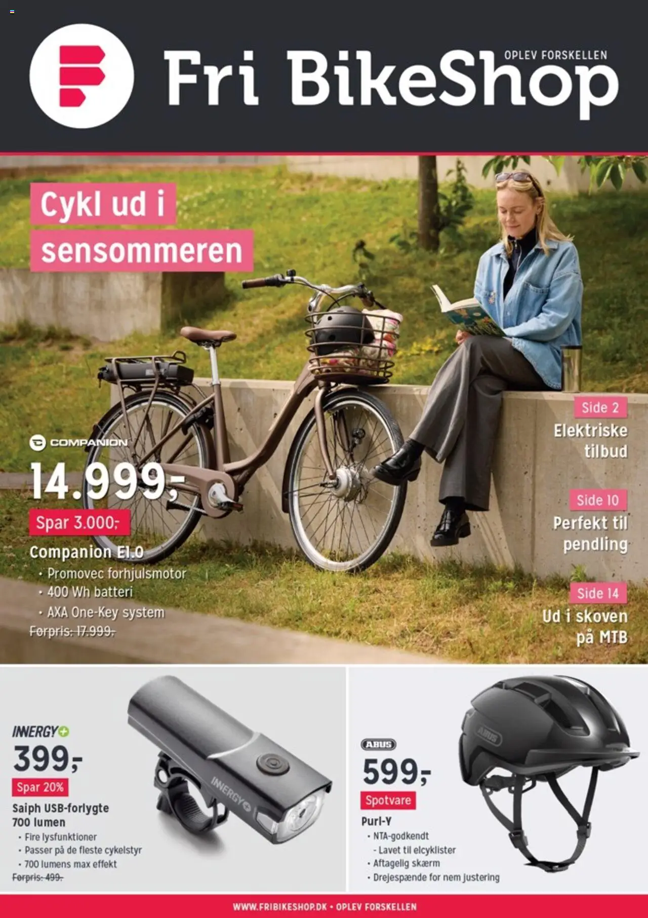 Fri BikeShop tilbudsavis – gyldig fra 11.09.2025 | Side: 1 | Produkter: Skærm, Batteri