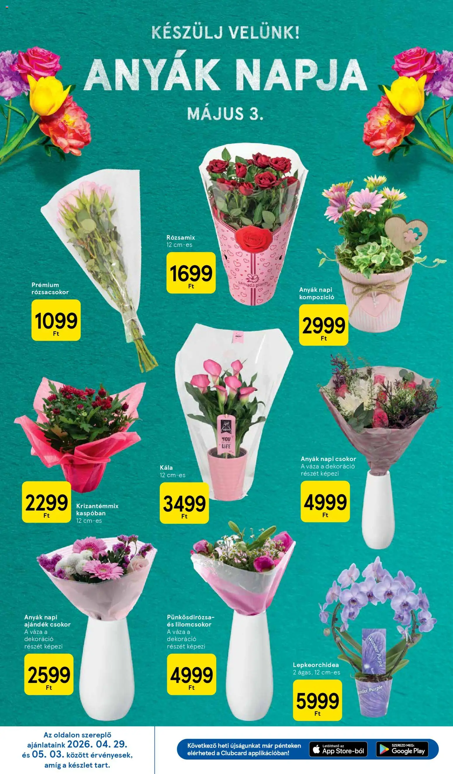 Tesco akciós ujság - amely érvényes a következő dátumtól: 29.04.2026 | Oldal: 10 | Termékek: Váza, Dekoráció