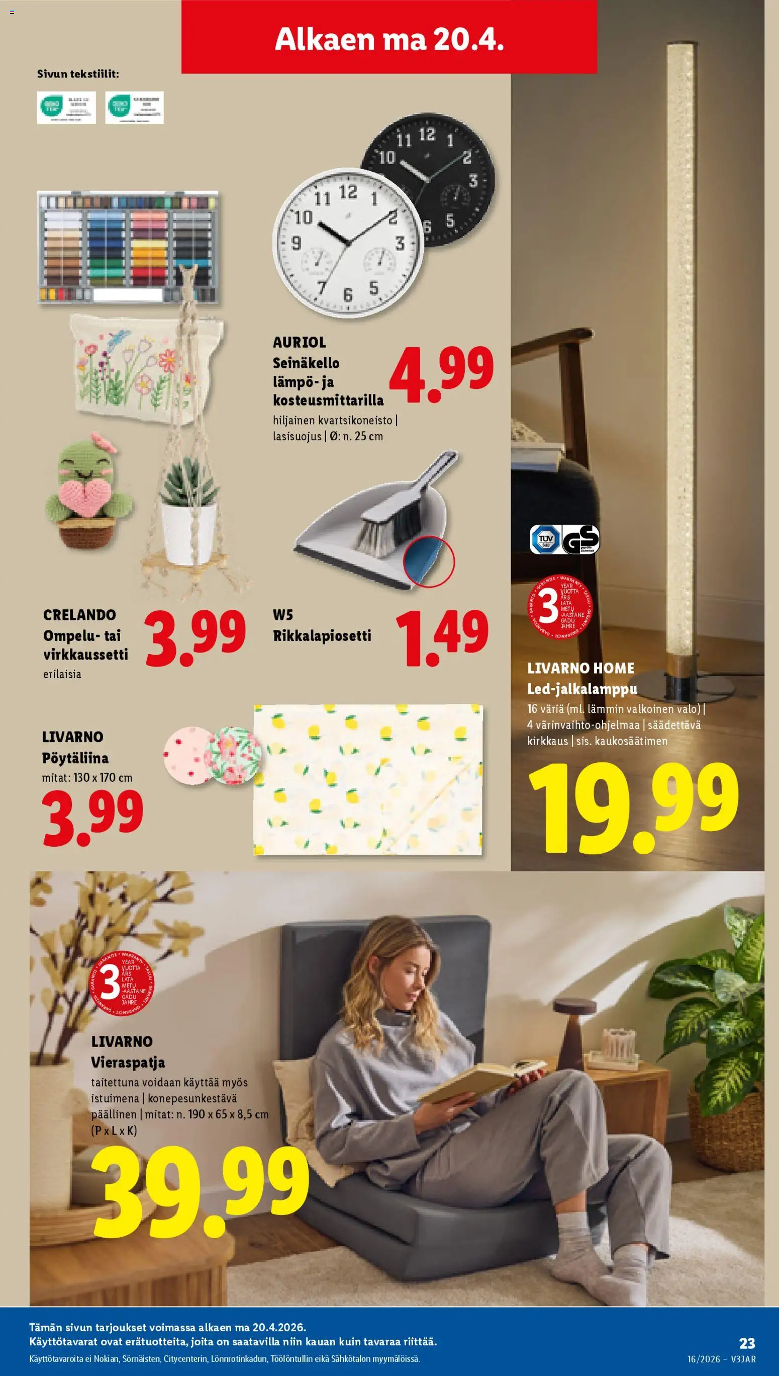Lidl tarjoukset - Helsinki – voimassa 16.04.2026 alkaen | Sivu: 29