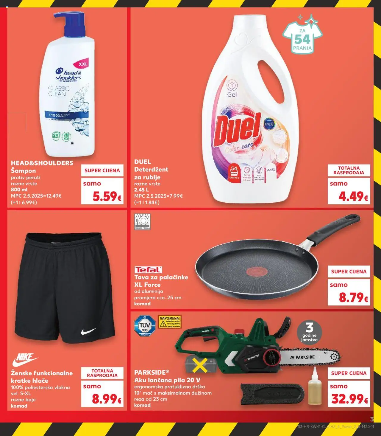 Kaufland HR akciós ujság - amely érvényes a következő dátumtól: 08.10.2025 | Oldal: 3 | Termékek: Parkside, Sampon