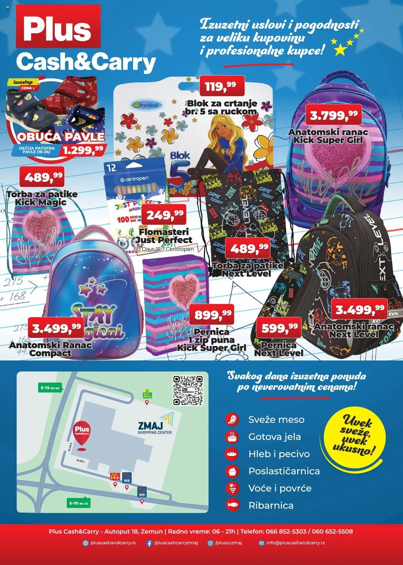 Plus Cash & Carry katalog - važi od 22.08.2025 | Strana: 4 | Proizvode: Ranac, Telefon, Torba, Pecivo