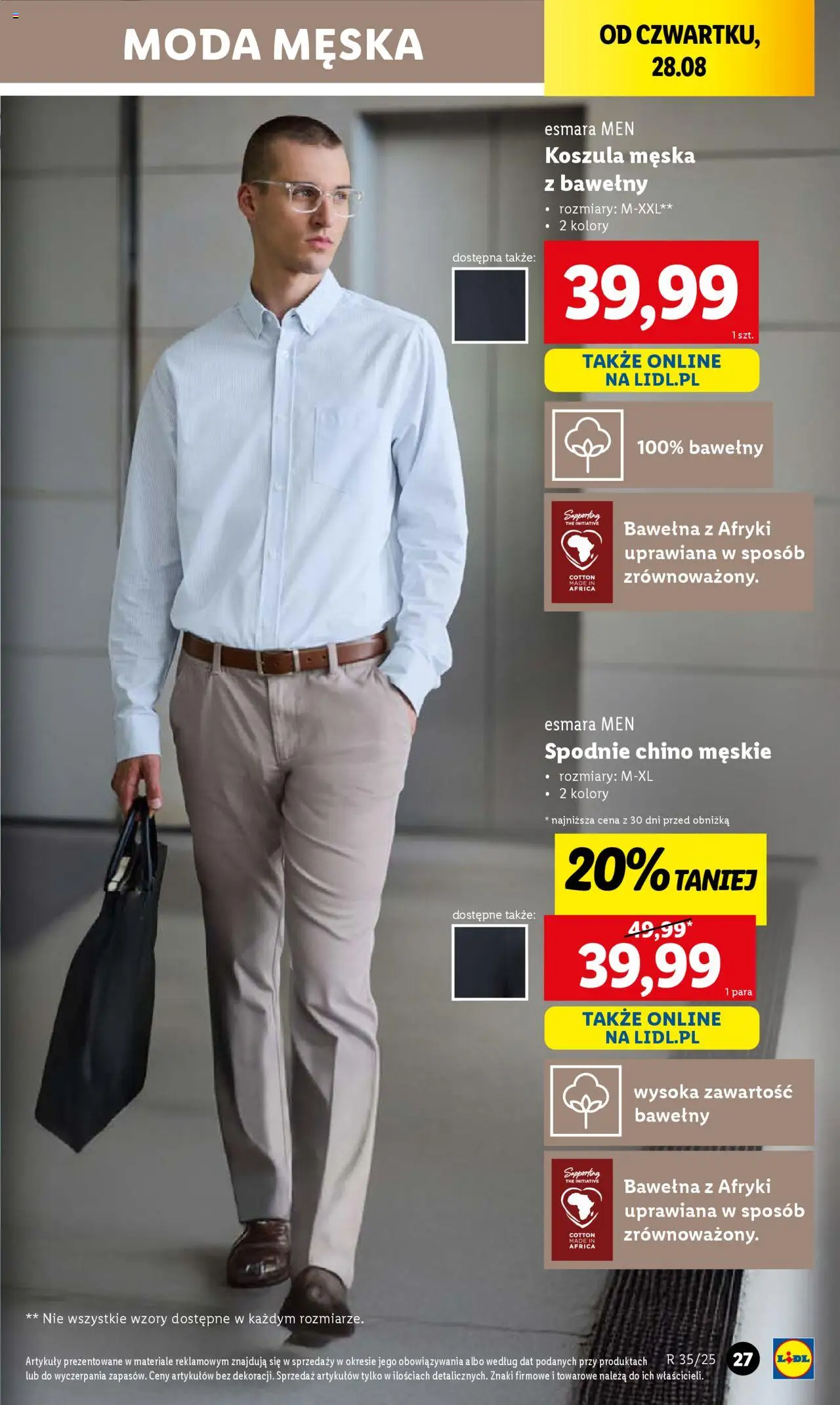 Lidl Katalog od 25.08.2025 | Strona: 27 | Produkty: Koszula, Spodnie