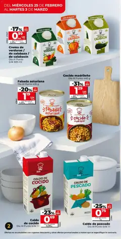 Vista previa Crema de verduras / de calabaza / de calabacín, Dia Al Punto brik 500 ml válido desde el 25.02.2026 | Página: 2