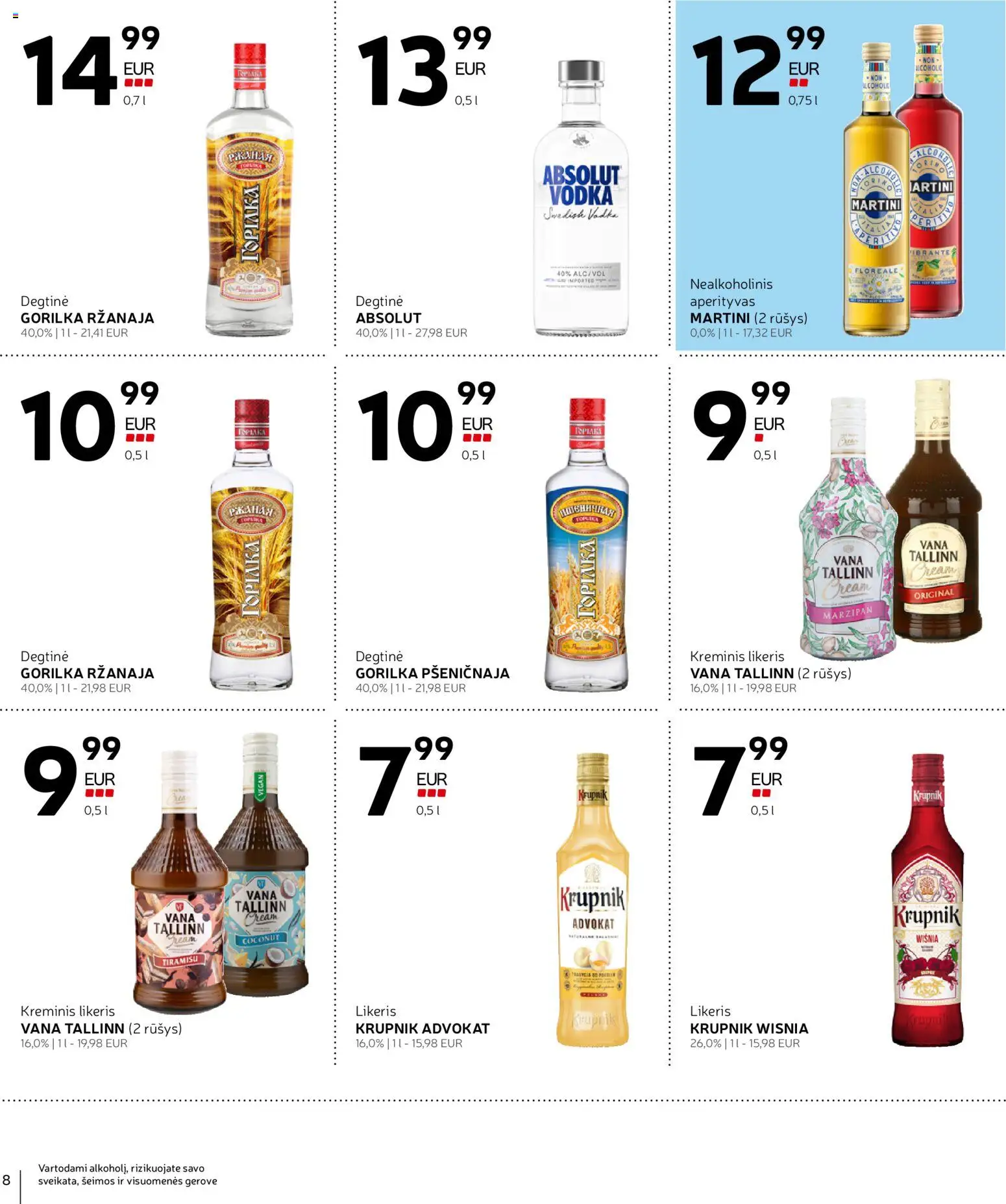Rimi akcijos nuo 01.06.2026 | Puslapis: 8 | Prekių: Degtinė