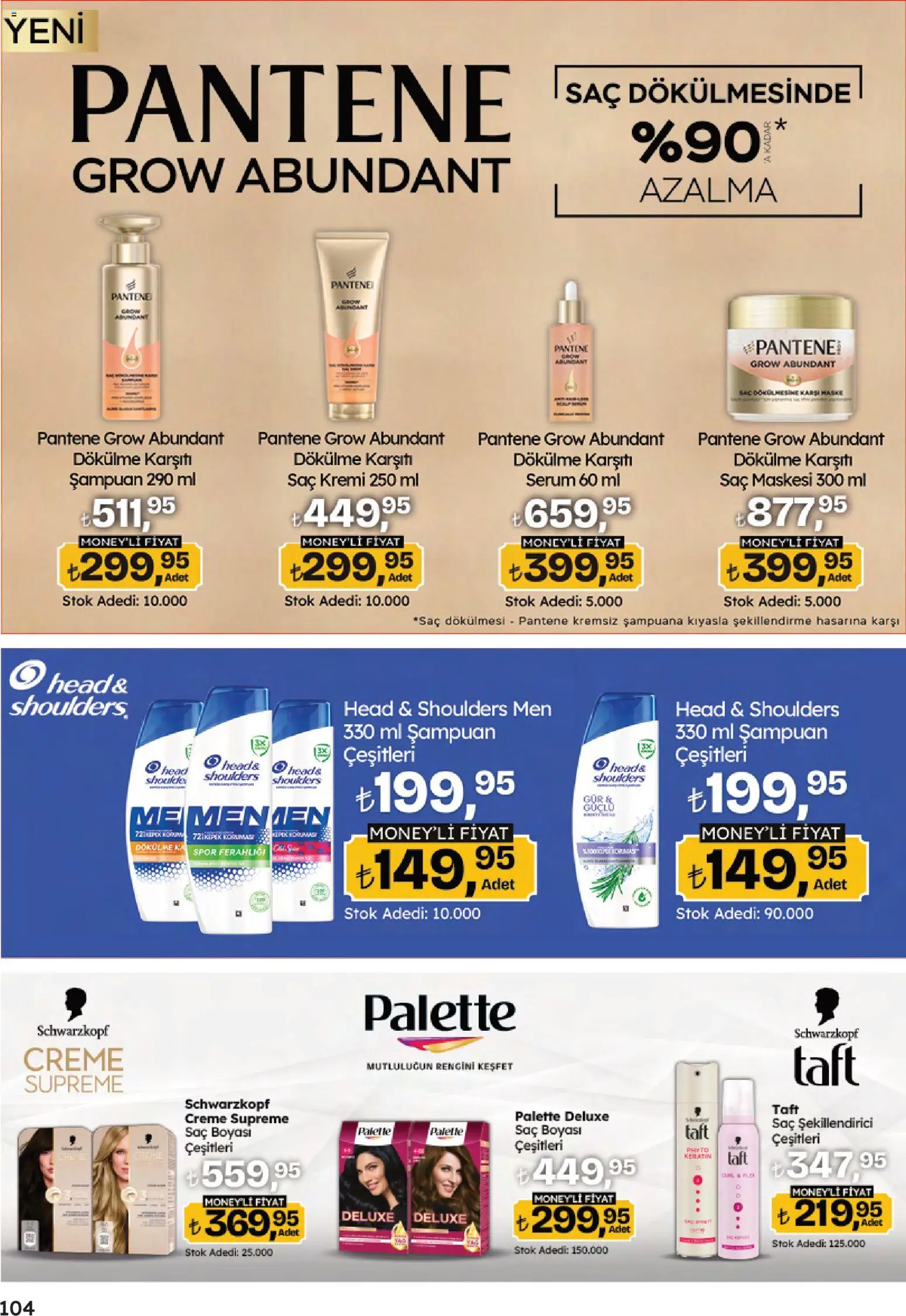 Migros Katalog - 5M Migroskop Dijital - 16.04.2026 tarihinden itibaren geçerlidir | Sayfa: 104 | Ürünler: Şampuan, Saç Kremi, Saç maskesi