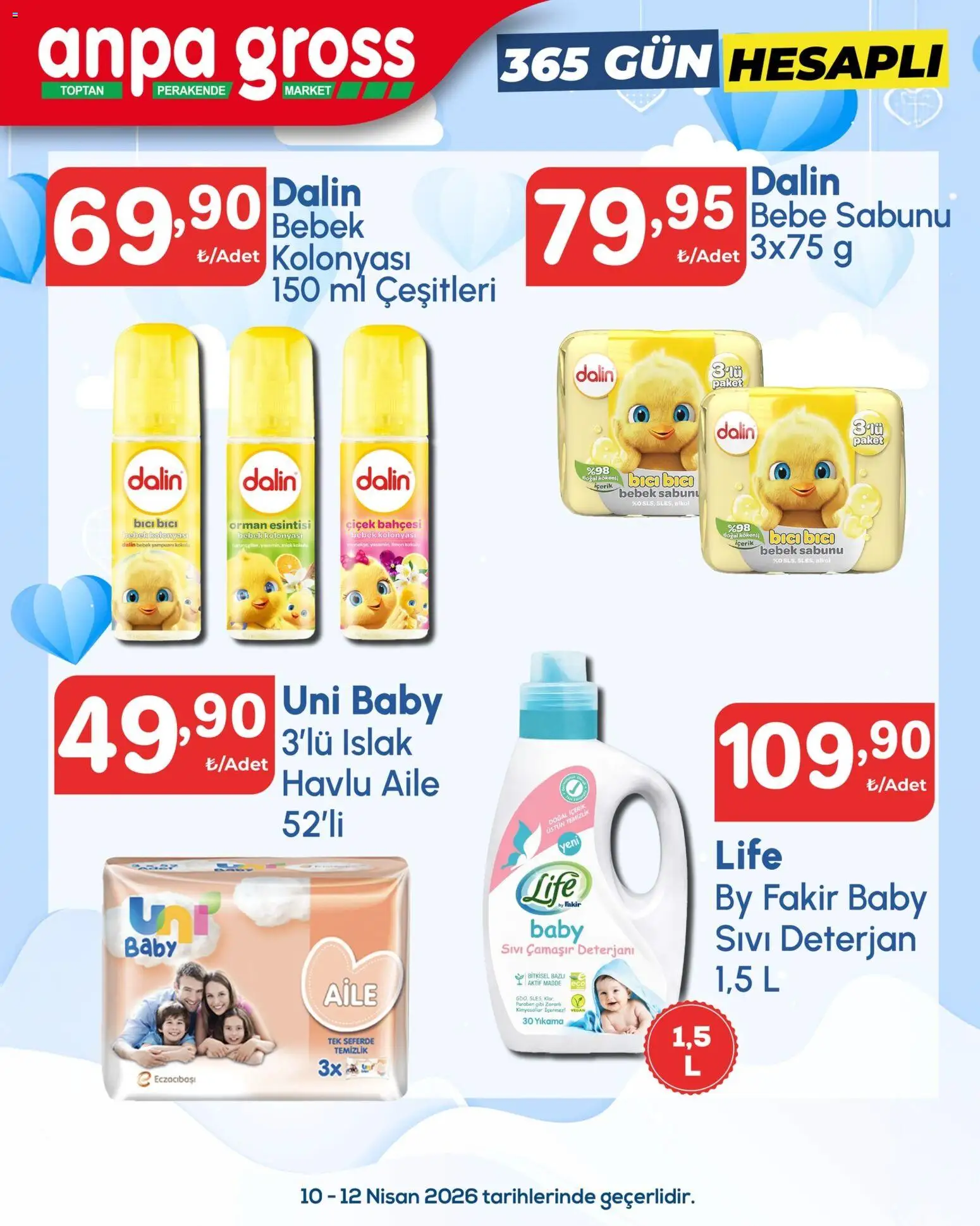 Anpa Gross Katalog - 10.04.2026 tarihinden itibaren geçerlidir | Sayfa: 9 | Ürünler: Çamaşır deterjanı, Deterjan, Yasemin