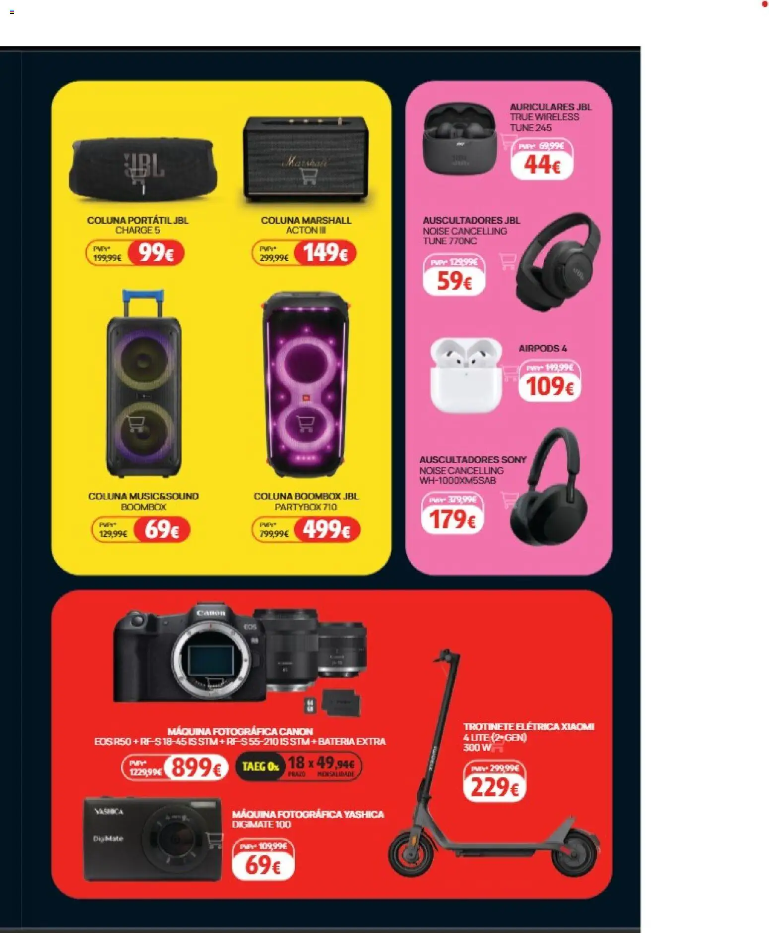 Darty - Black Friday │ válido de 28.11.2025 | Página: 13 | Produtos: Trotinete, Máquina fotográfica, Bateria