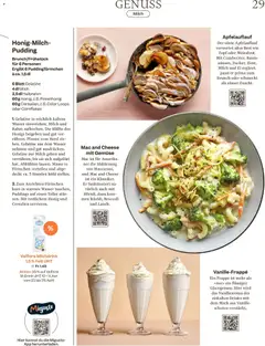 Mac and Cheese mit Gemüse, Mac ist für Amerikaner die Abkürzung von Maccaroni, und Mac and Cheese ist ein Klassiker. Er funktioniert natürlich auch mit Hörnli, dazu kommen Rüebli, Broccoli und Lauch. ab 22.04.2026 gültig | Seite: 29