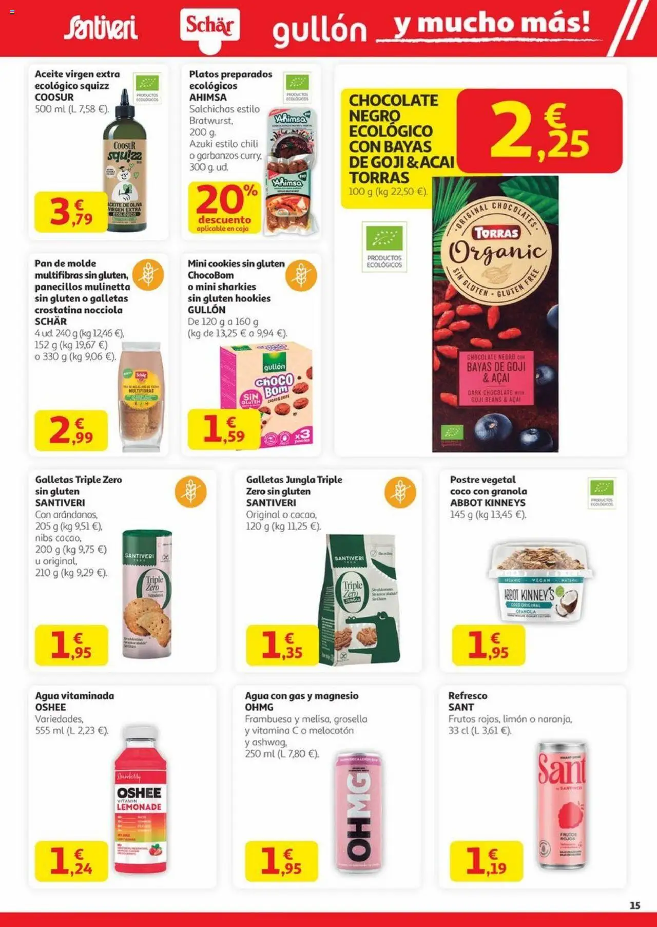 Alcampo - Canarias │ válido desde el 23.10.2025 | Página: 15 | Productos: Pan, Τυρόπιτα, Galletas, Aceite de oliva