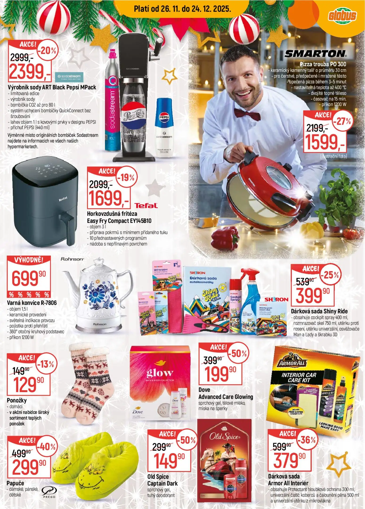 Globus leták od 03.12.2025 | Strana: 25 | Produkty: Sodastream, Konvice, Body, Těsto