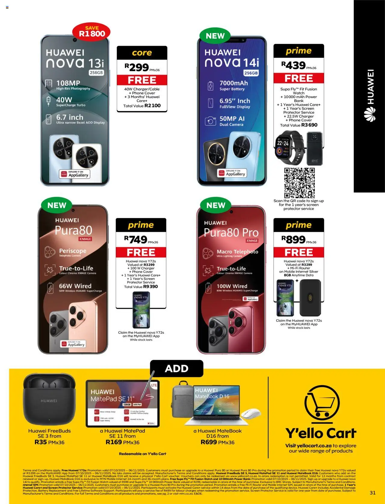 New MTN catalogue – valid from 07.10.2025 | Page: 31 | Products: Sim, Router, Battery, Charger