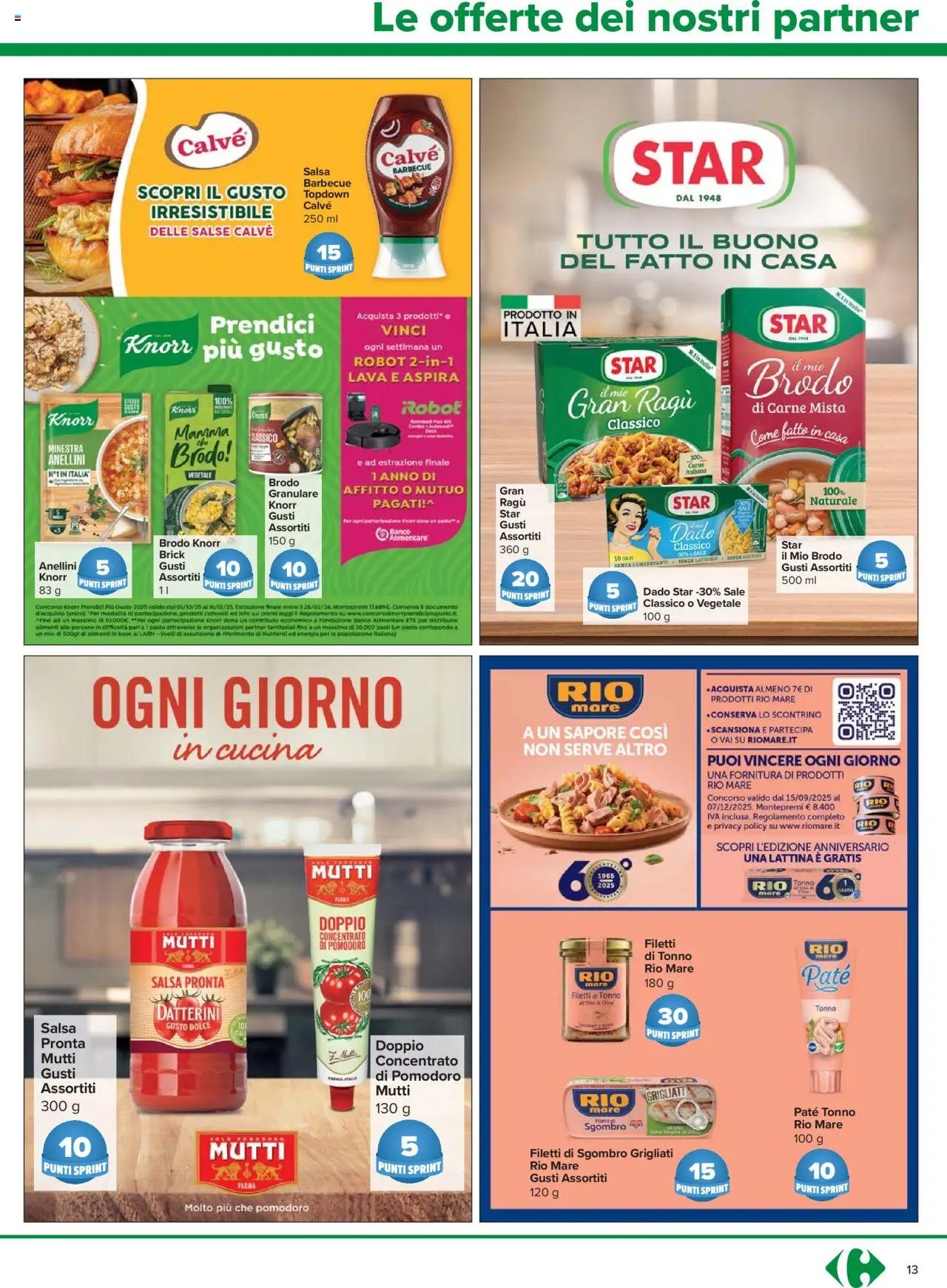 Volantino Carrefour del 24.10.2025 | Pagina: 13 | Prodotti: Paté, Sale, Barbecue, Mutti