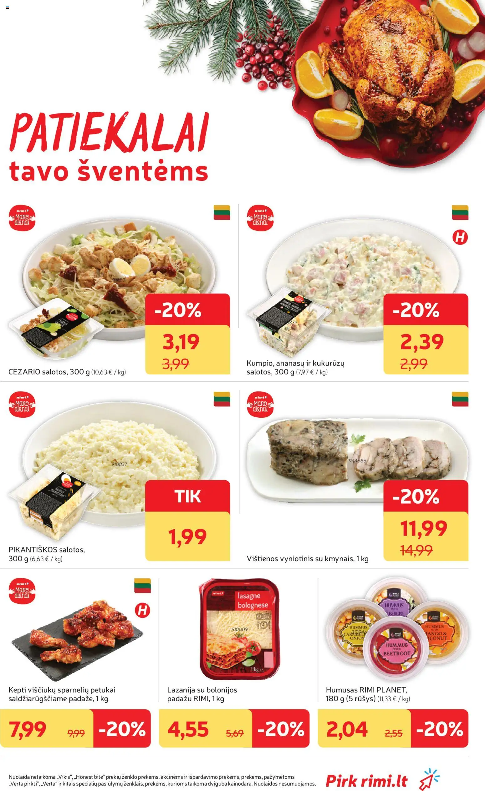 Rimi akcijos nuo 29.12.2025 | Puslapis: 9 | Prekių: Vištienos