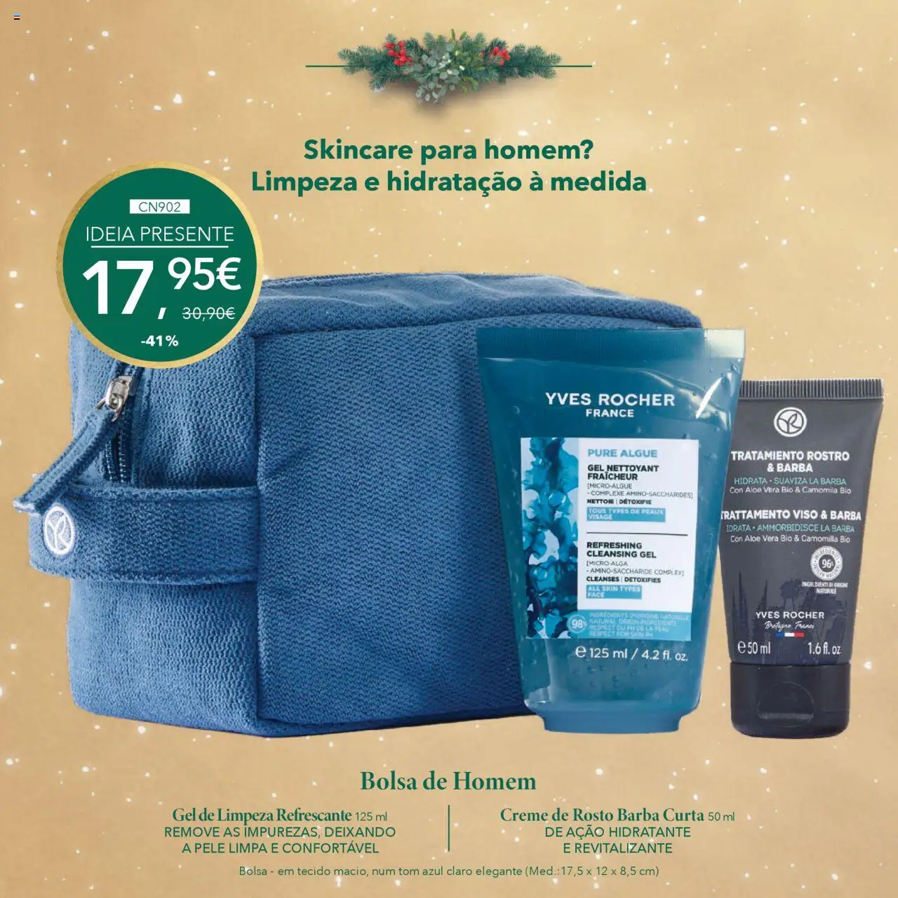 Yves Rocher Natal │ válido de 17.10.2025 | Página: 52 | Produtos: Bolsa, Creme, Gel de limpeza