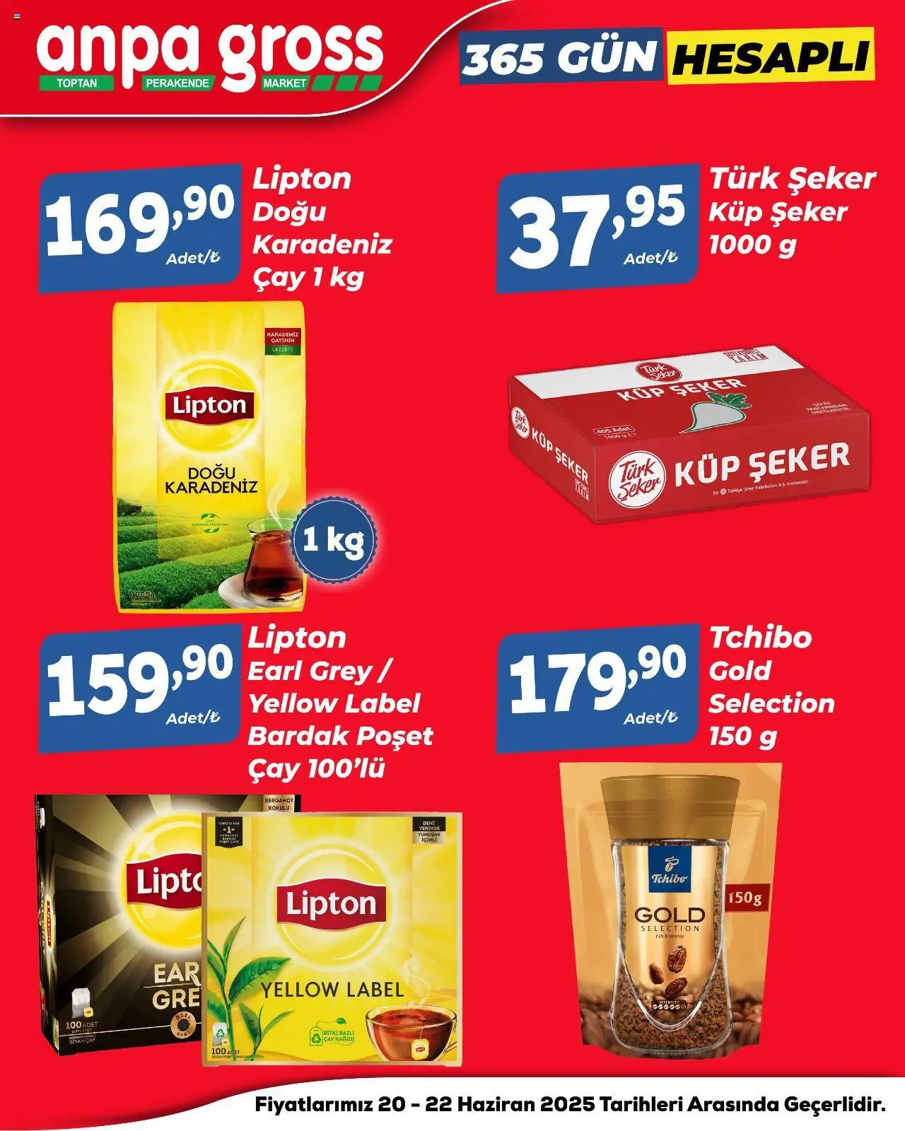 Anpa Gross Lezzet Dolu Sofralar  - 20.06.2025 tarihinden itibaren geçerlidir | Sayfa: 7 | Ürünler: Çay, Şeker, Zselatin, Küp şeker