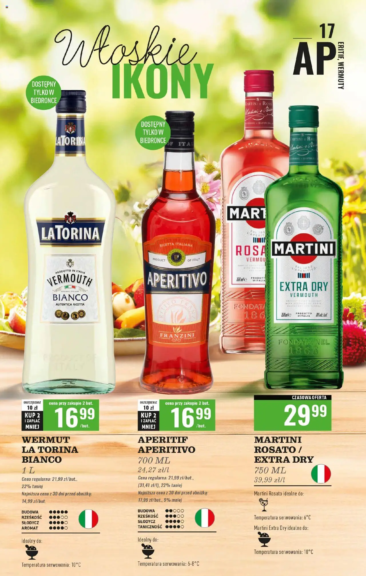 Biedronka gazetka - Czas na toast od 25.08.2025 | Strona: 17 | Produkty: Martini