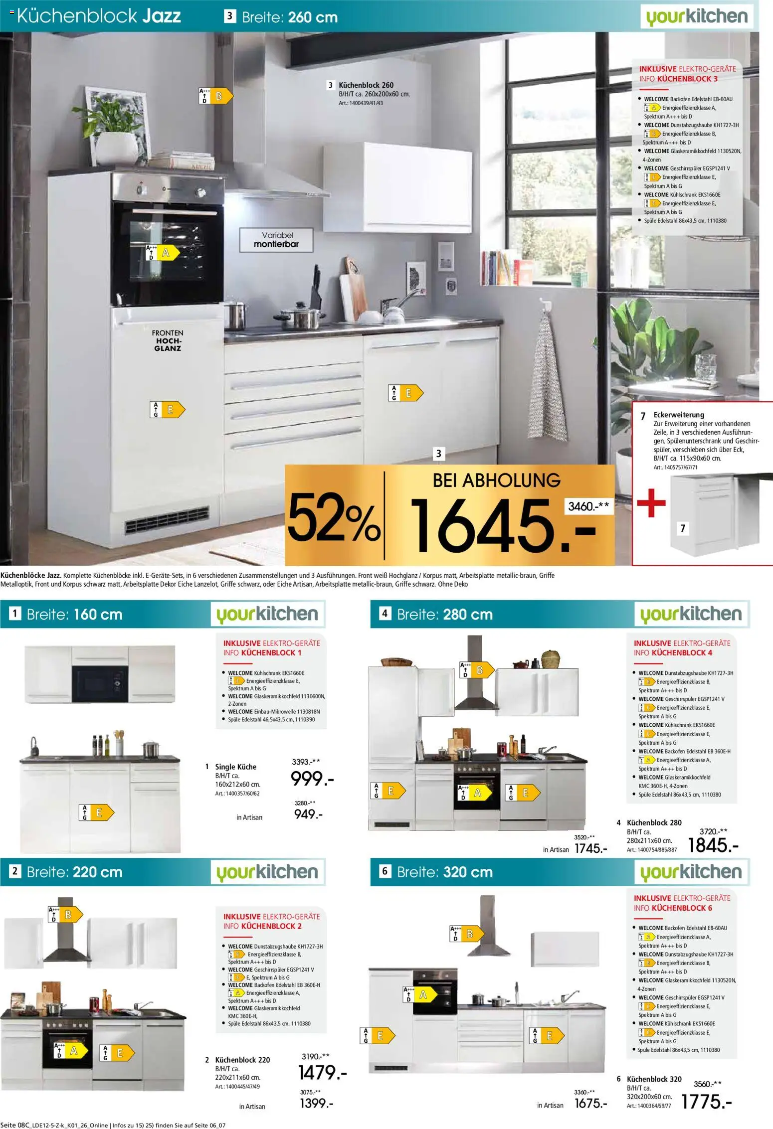 Zurbrüggen  Küchen-Spezial – gültig ab 13.12.2025 | Seite: 14 | Produkte: Küchenblock, Küche, Kühlschrank, Backofen