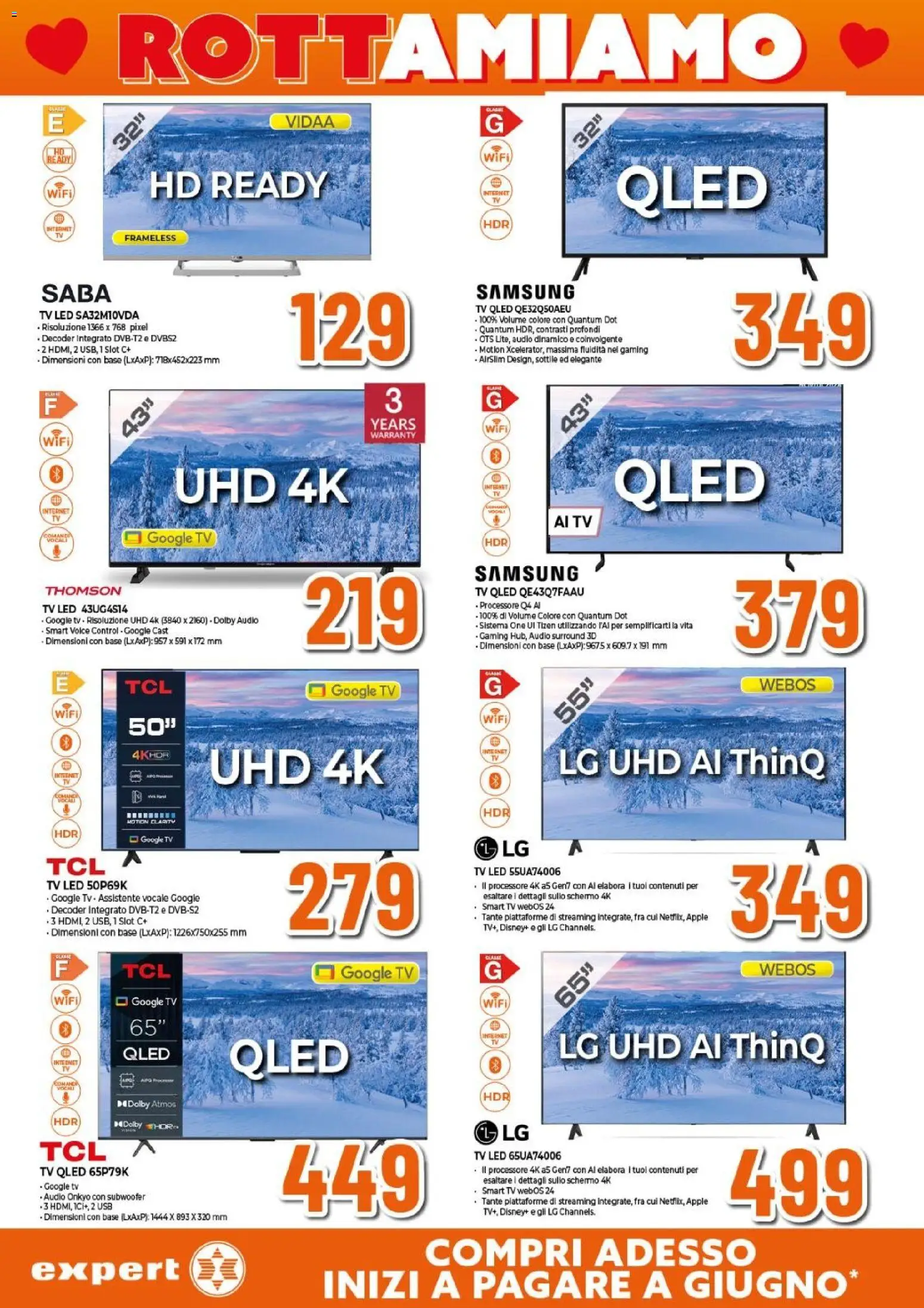 Volantino Expert del 12.02.2026 | Pagina: 8 | Prodotti: Decoder, TV, Audio, Samsung