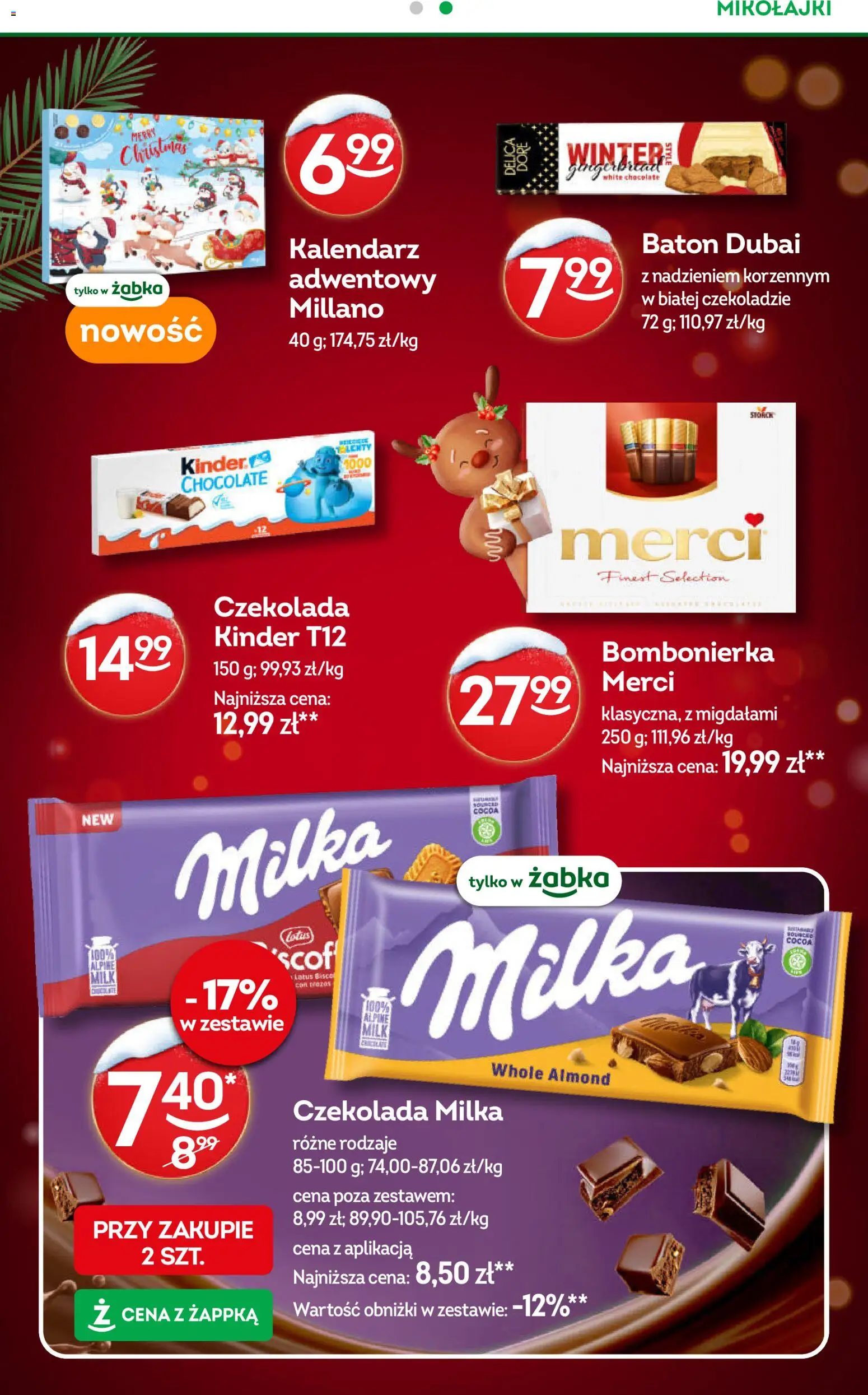 Żabka Black Friday od 19.11.2025 | Strona: 25 | Produkty: Kalendarz, Bombonierka, Merci, Baton