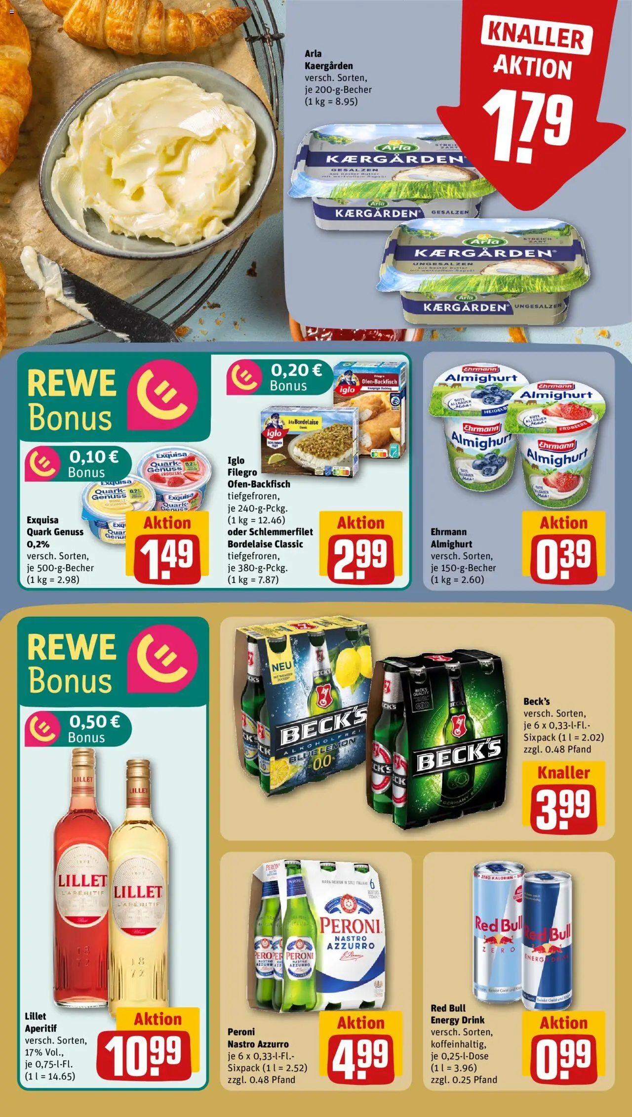 Rewe Prospekt 	 – gültig ab 06.10.2025 | Seite: 14 | Produkte: Ehrmann almighurt, Rapsöl, Iglo, Lillet