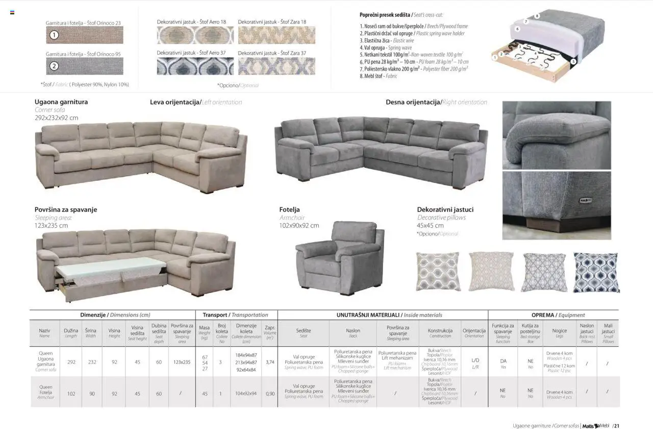 Matis katalog - važi od 20.09.2024 | Strana: 23 | Proizvode: Jastuk, Sofa, Fotelja, Kutija