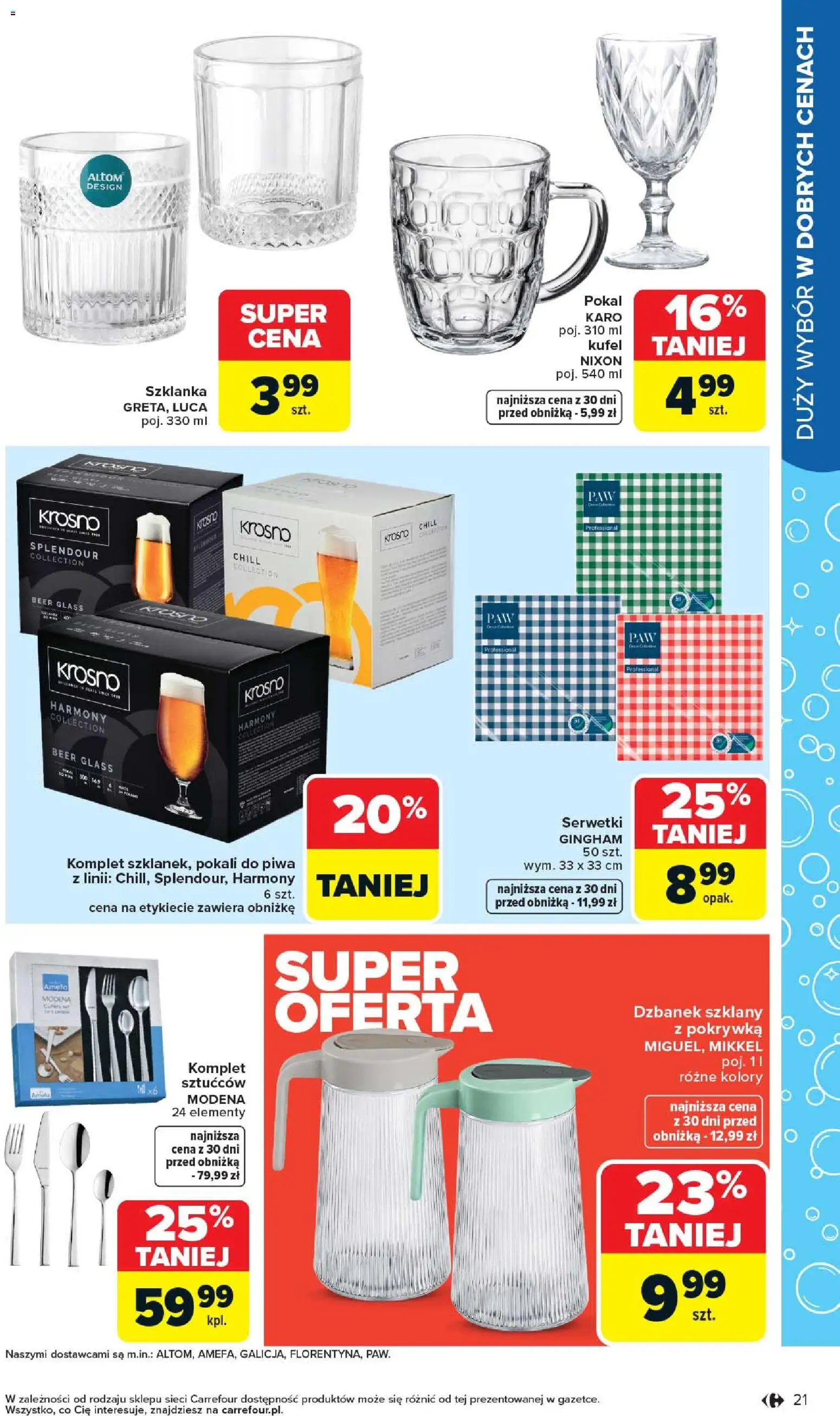 Carrefour gazetka - Łap super okazje od 27.04.2026 | Strona: 21 | Produkty: Szklanka, Dzbanek